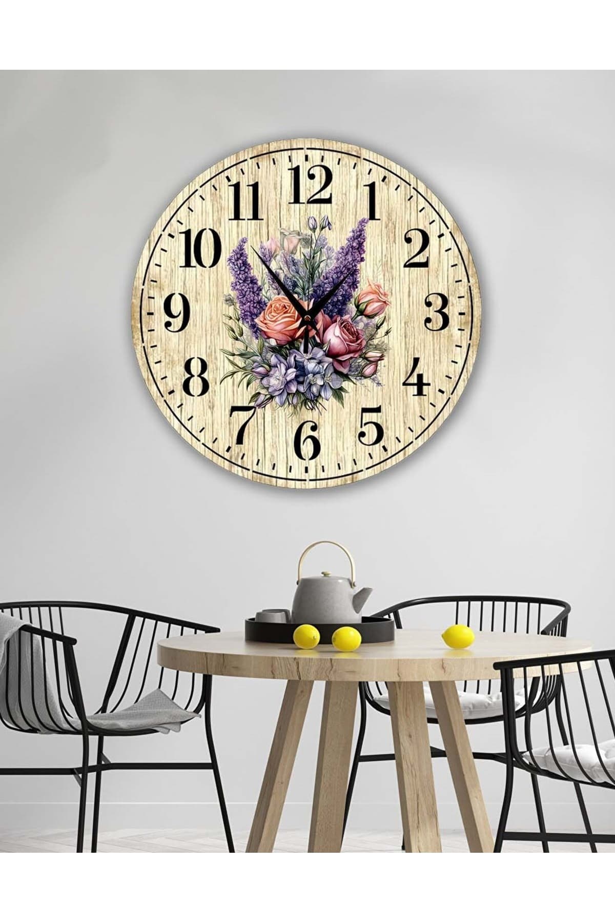 Retro Tasarımlı Duvar Saati 35X35 CM