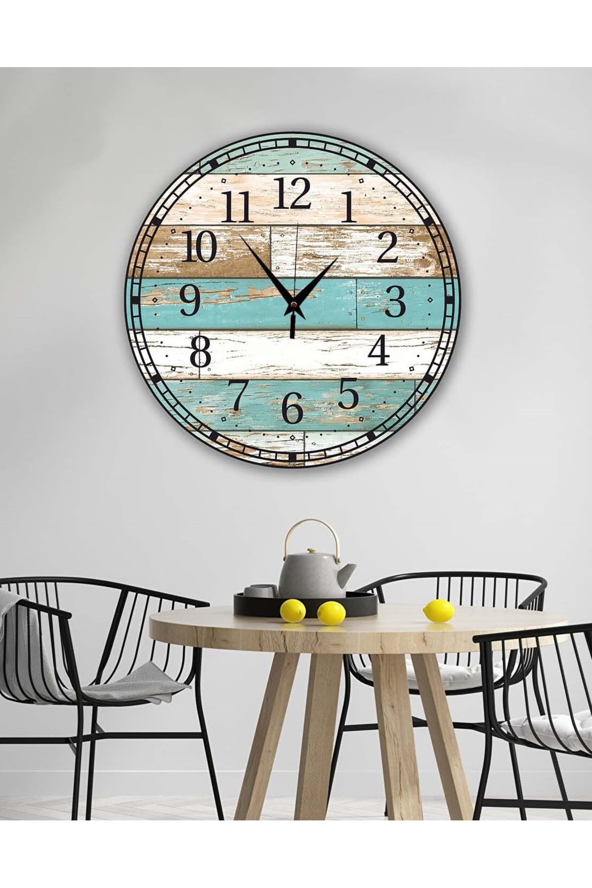 Retro Tasarımlı Duvar Saati 35X35 CM