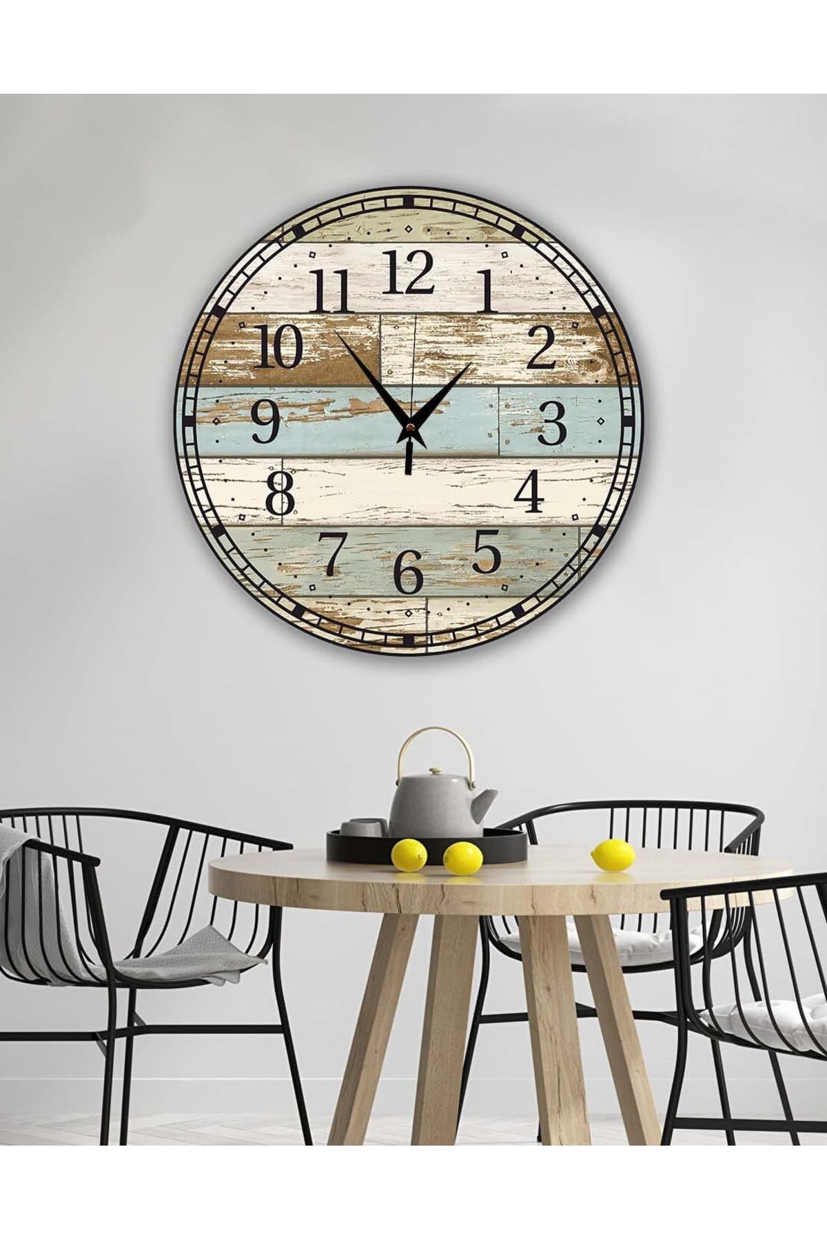 Retro Tasarımlı Duvar Saati 35X35 CM