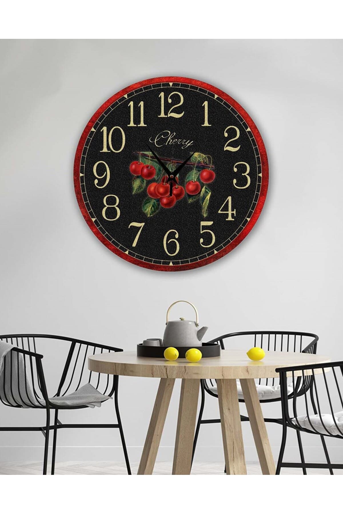 Retro Tasarımlı Duvar Saati 35X35 CM