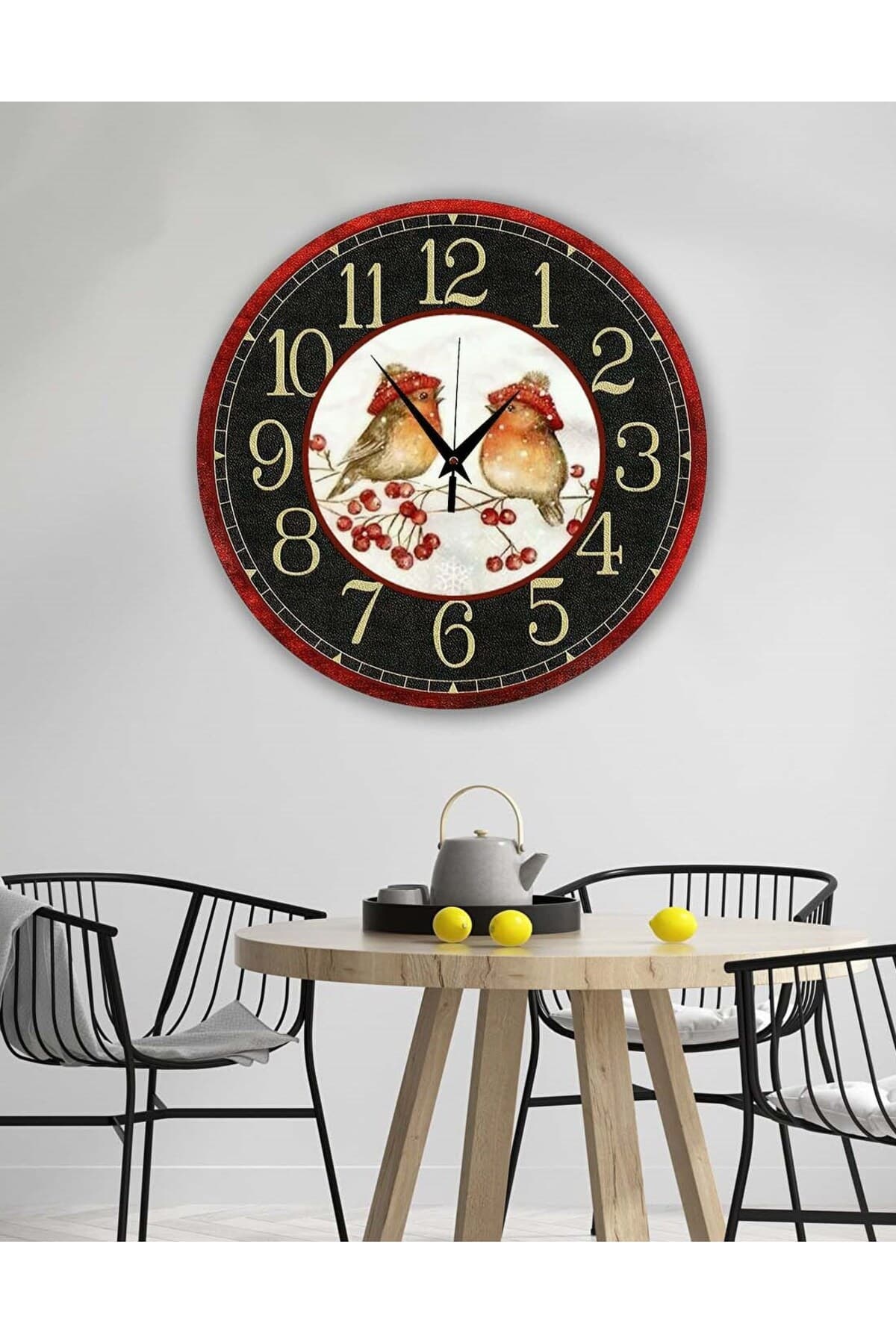 Retro Tasarımlı Duvar Saati 35X35 CM