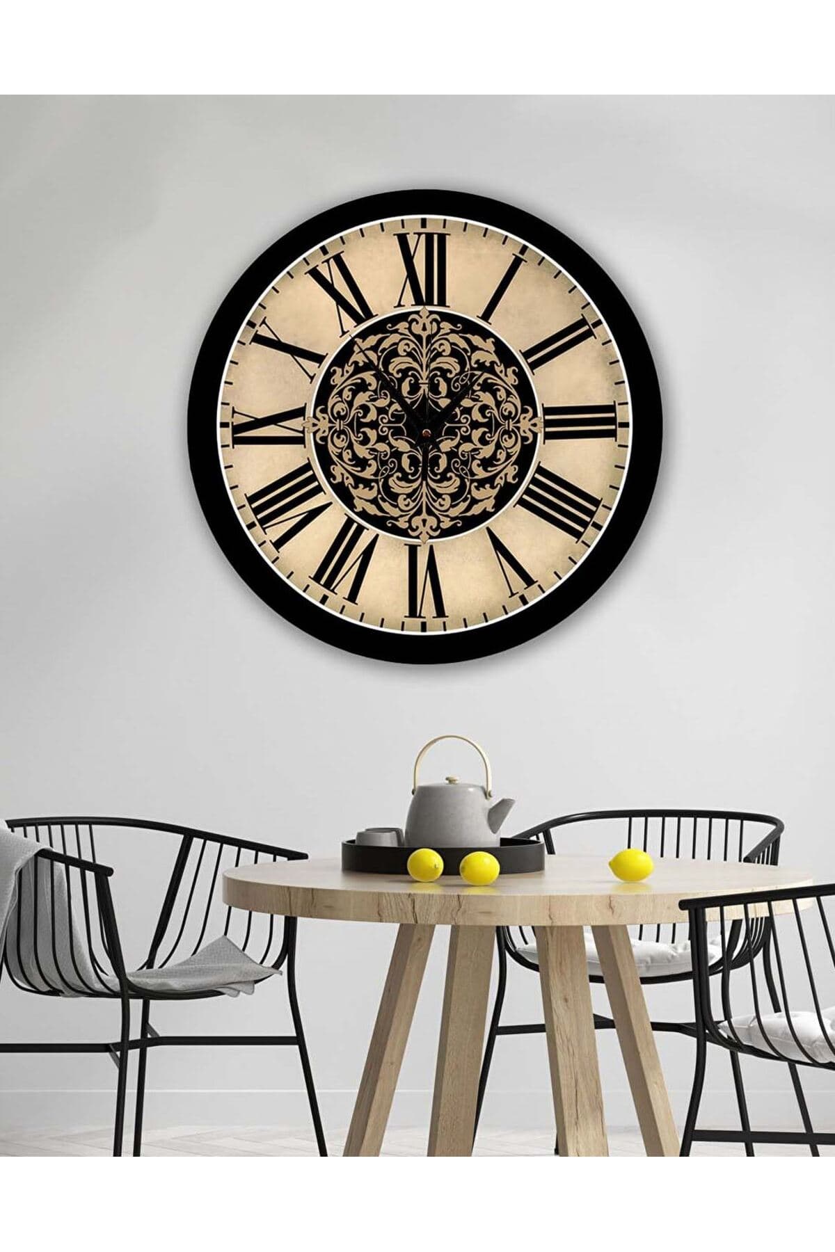 Retro Tasarımlı Duvar Saati 35X35 CM
