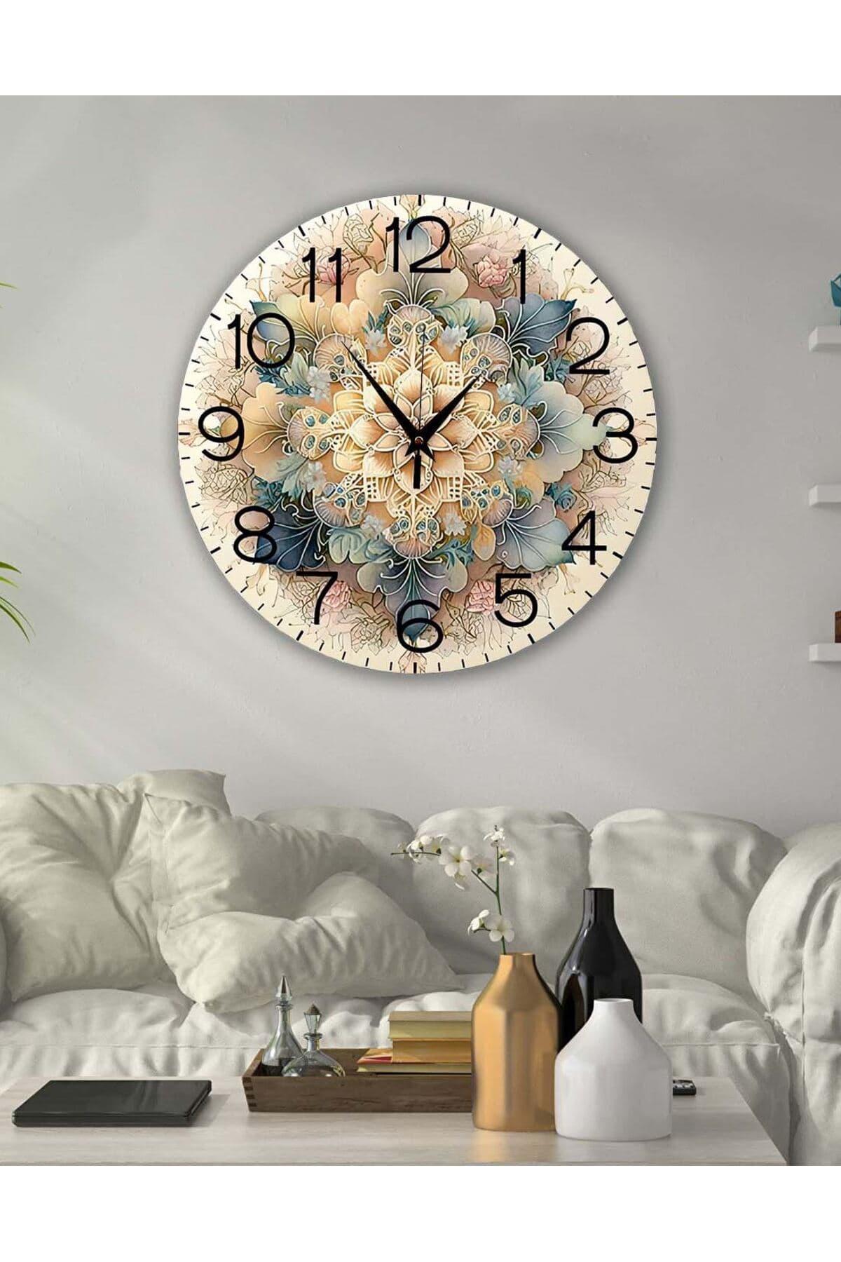 Retro Tasarımlı Duvar Saati 35X35 CM