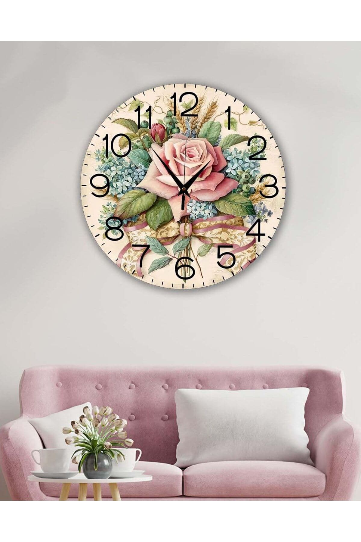 Retro Tasarımlı Duvar Saati 35X35 CM