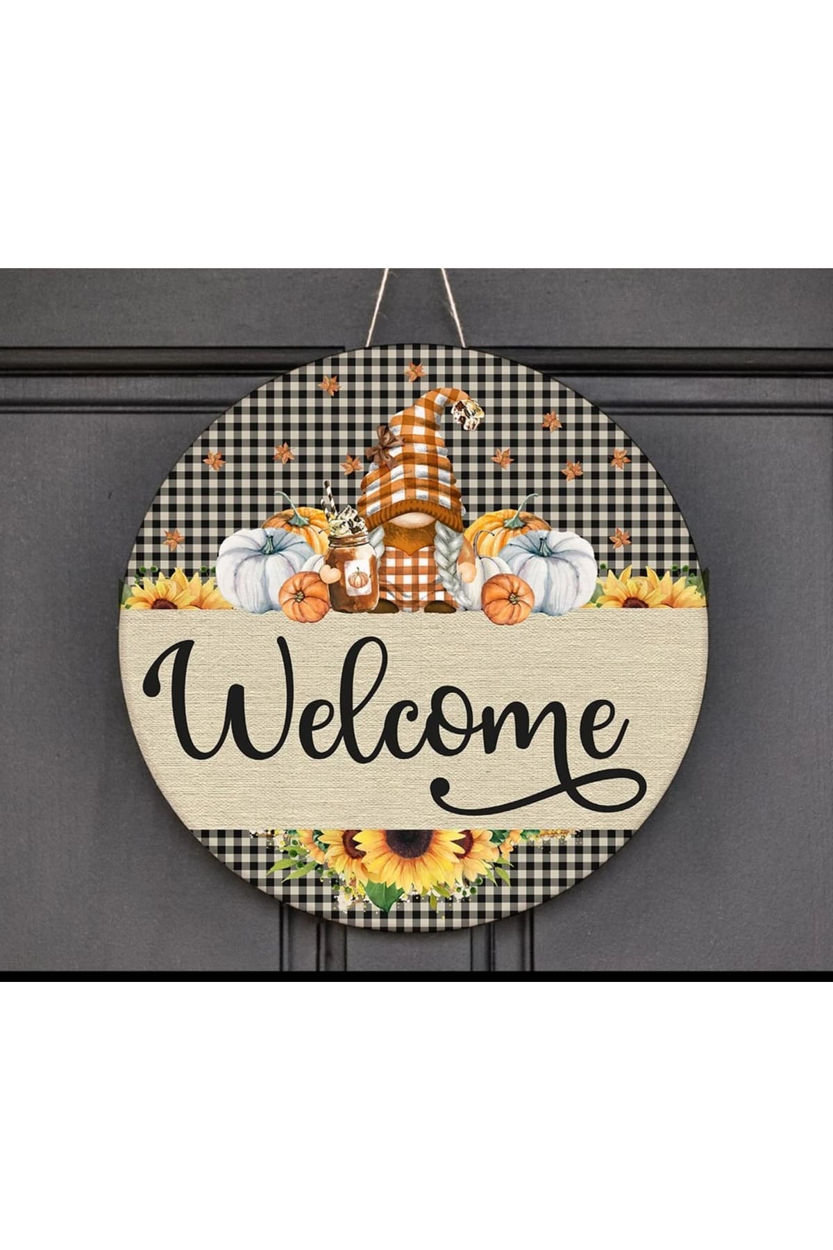 BİLGE LAZER Ahşap yeni yıl Kapı Süsü welcome