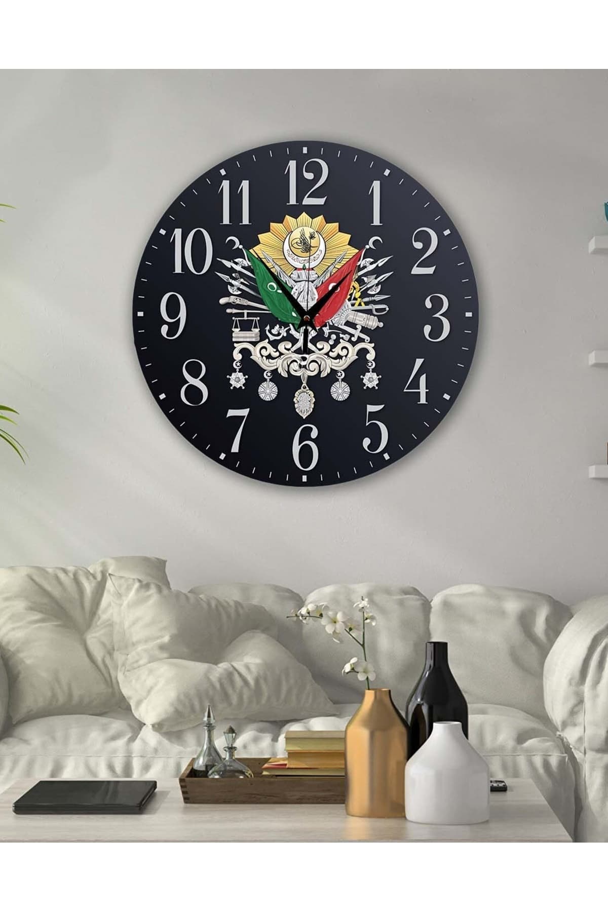 bilge retro Tasarımlı Duvar Saati 35 x 35 CM