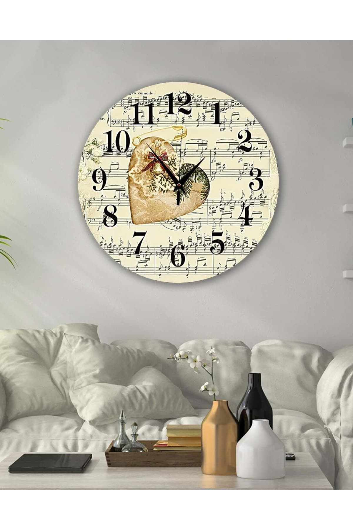 bilge Retro Tasarımlı Duvar Saati 35 x 35 CM