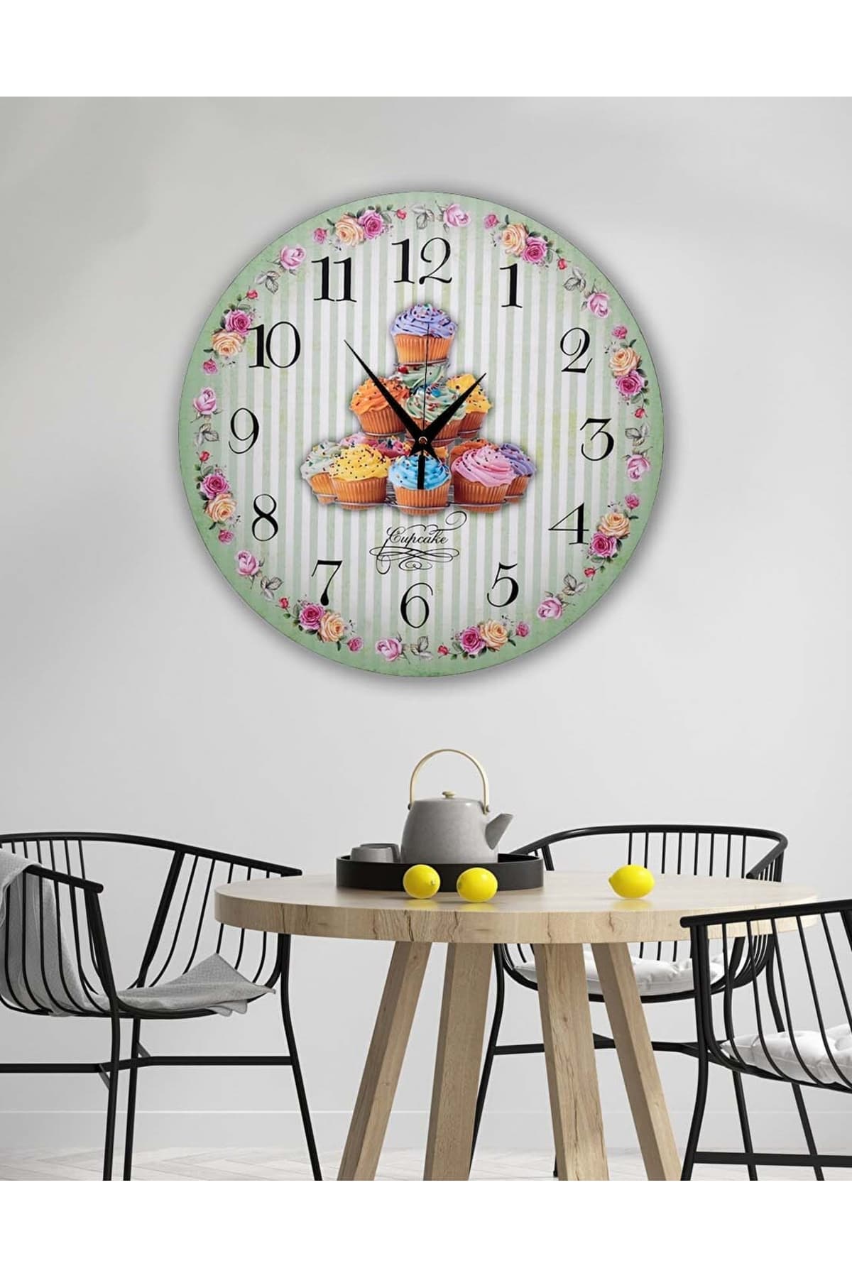bilge Retro Tasarımlı Duvar Saati 35 x 35 CM