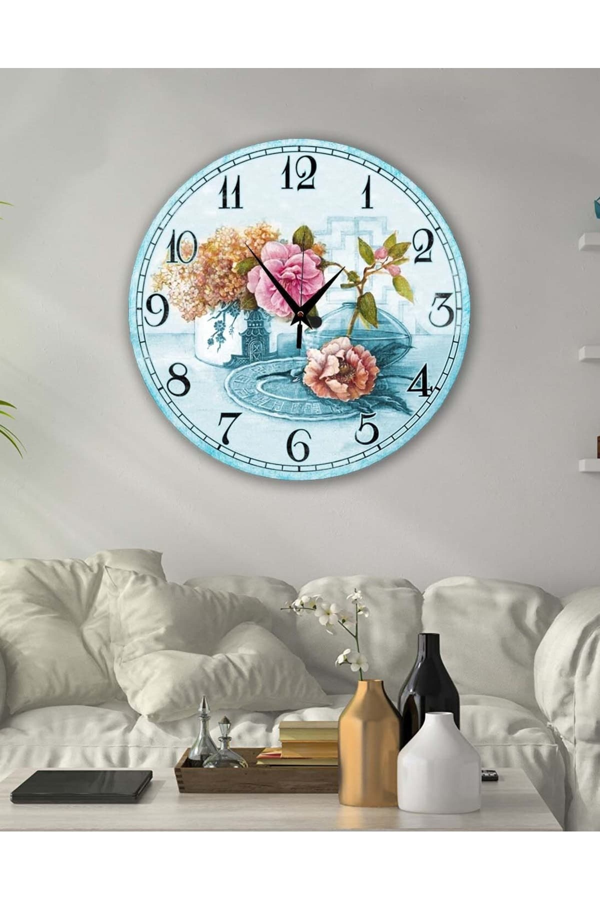 bilge retro Tasarımlı Duvar Saati 35 x 35 CM