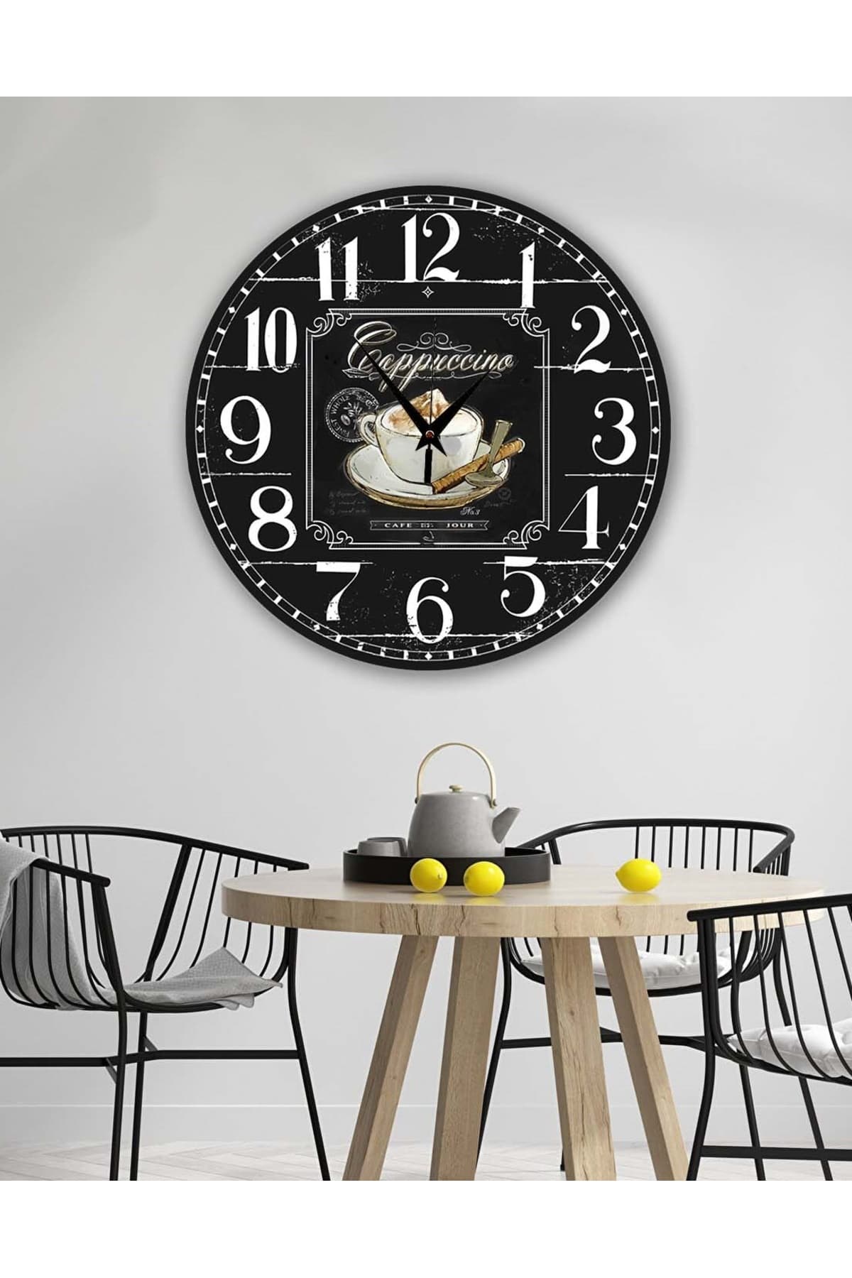 bilge retro Tasarımlı Duvar Saati 35 x 35 CM