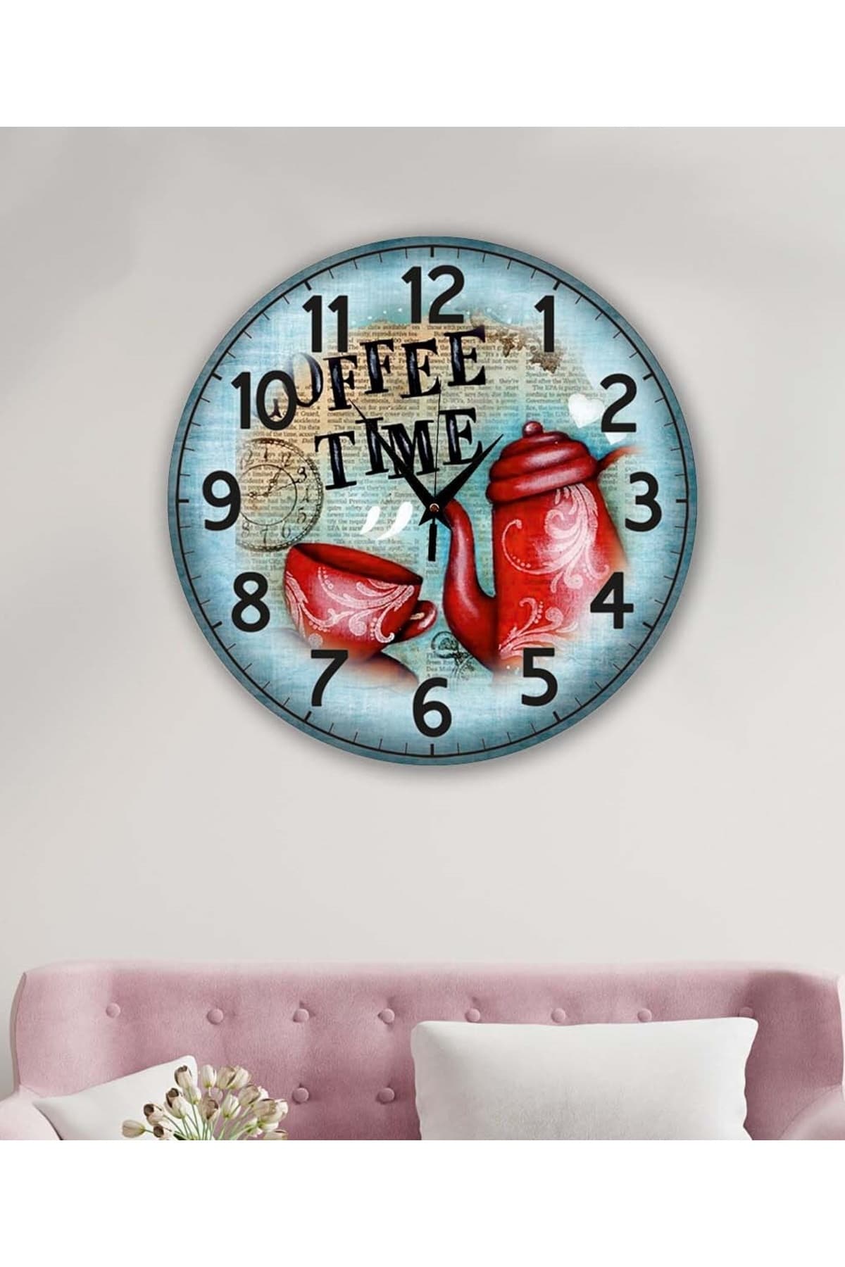 bilge Tasarım retro Duvar Saati 40 x 40 CM