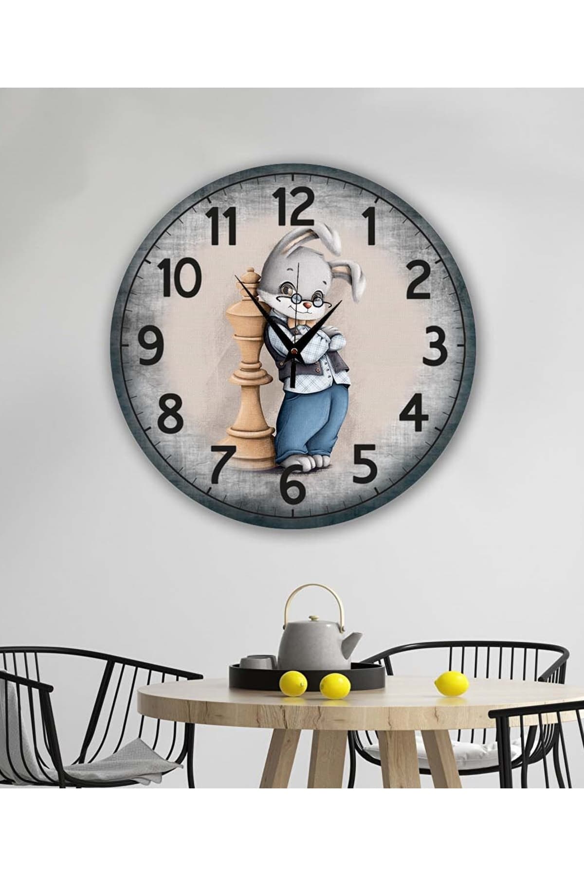 bilge Tasarım retro Duvar Saati 40 x 40 CM