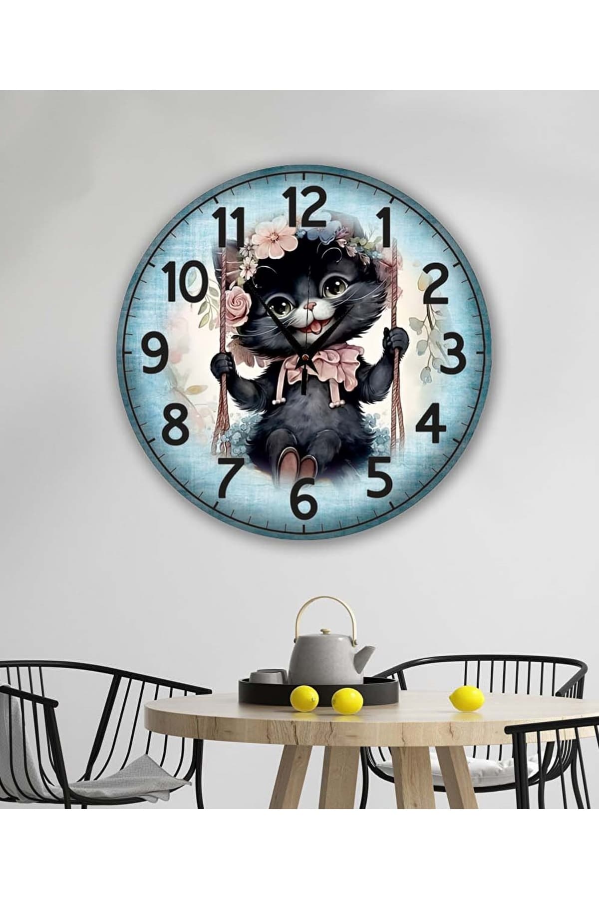 bilge Tasarım retro Duvar Saati 40 x 40 CM