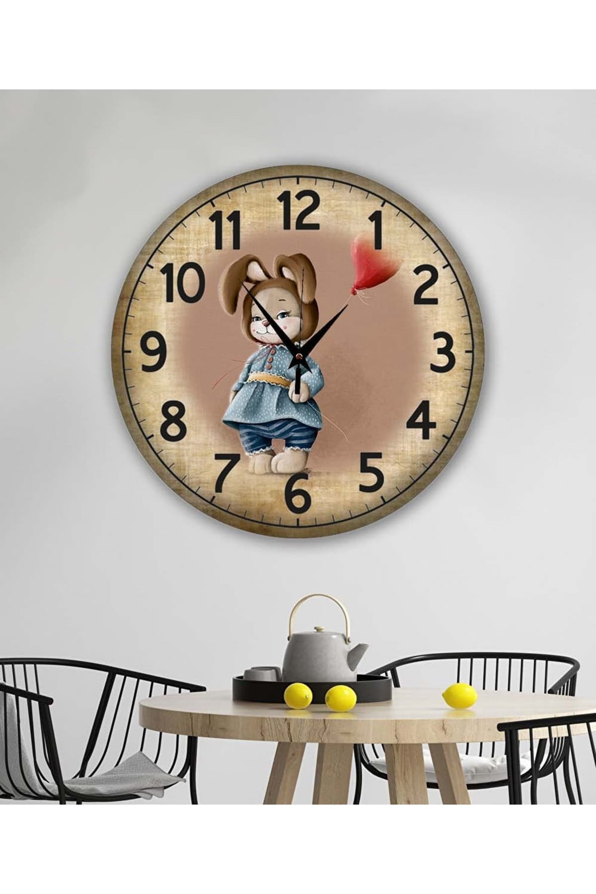 bilge Tasarım retro Duvar Saati 40 x 40 CM