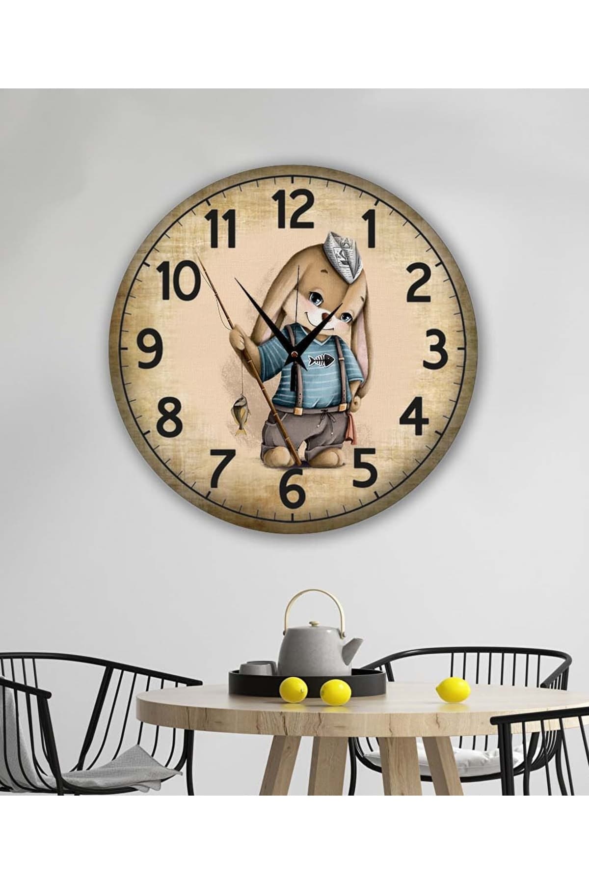 bilge Tasarım retro Duvar Saati 40 x 40 CM