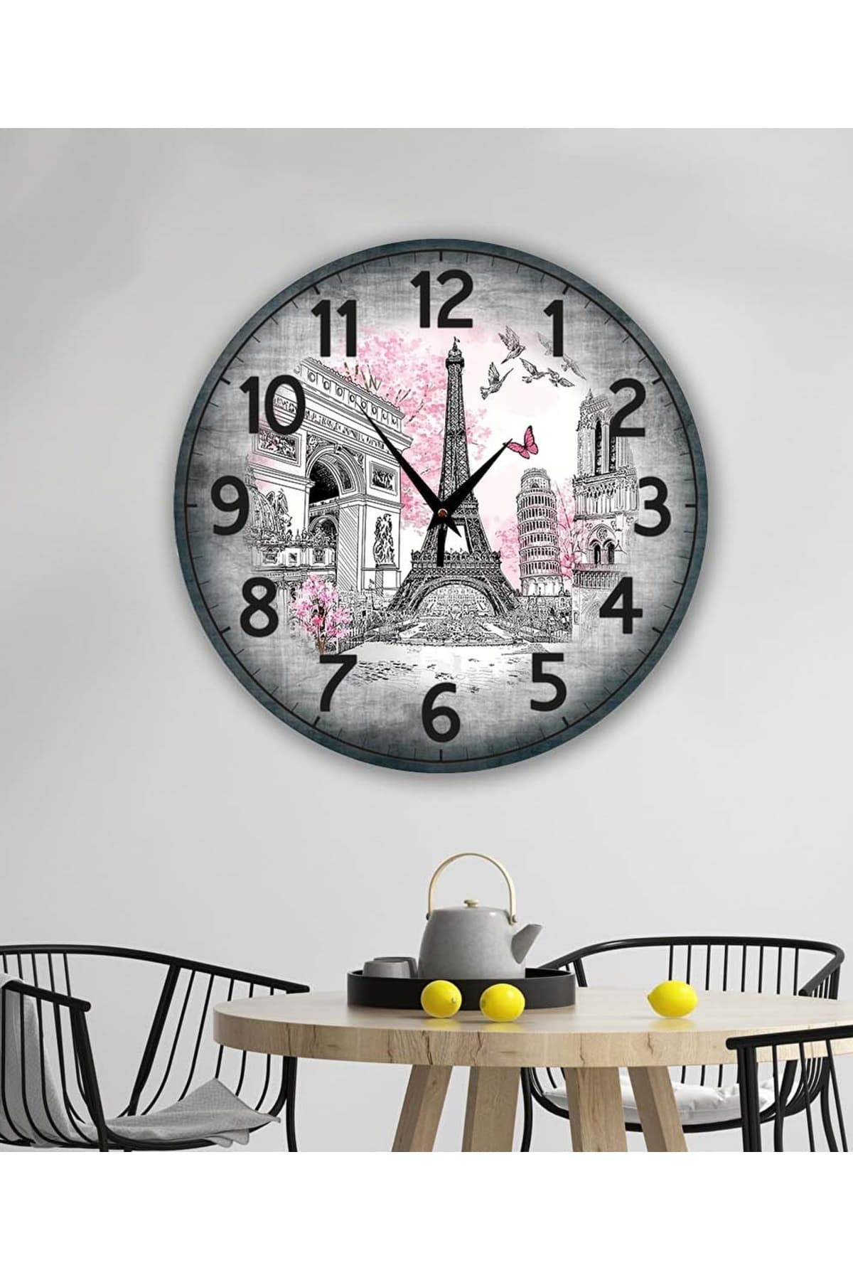 bilge Tasarım retro Duvar Saati 40 x 40 CM