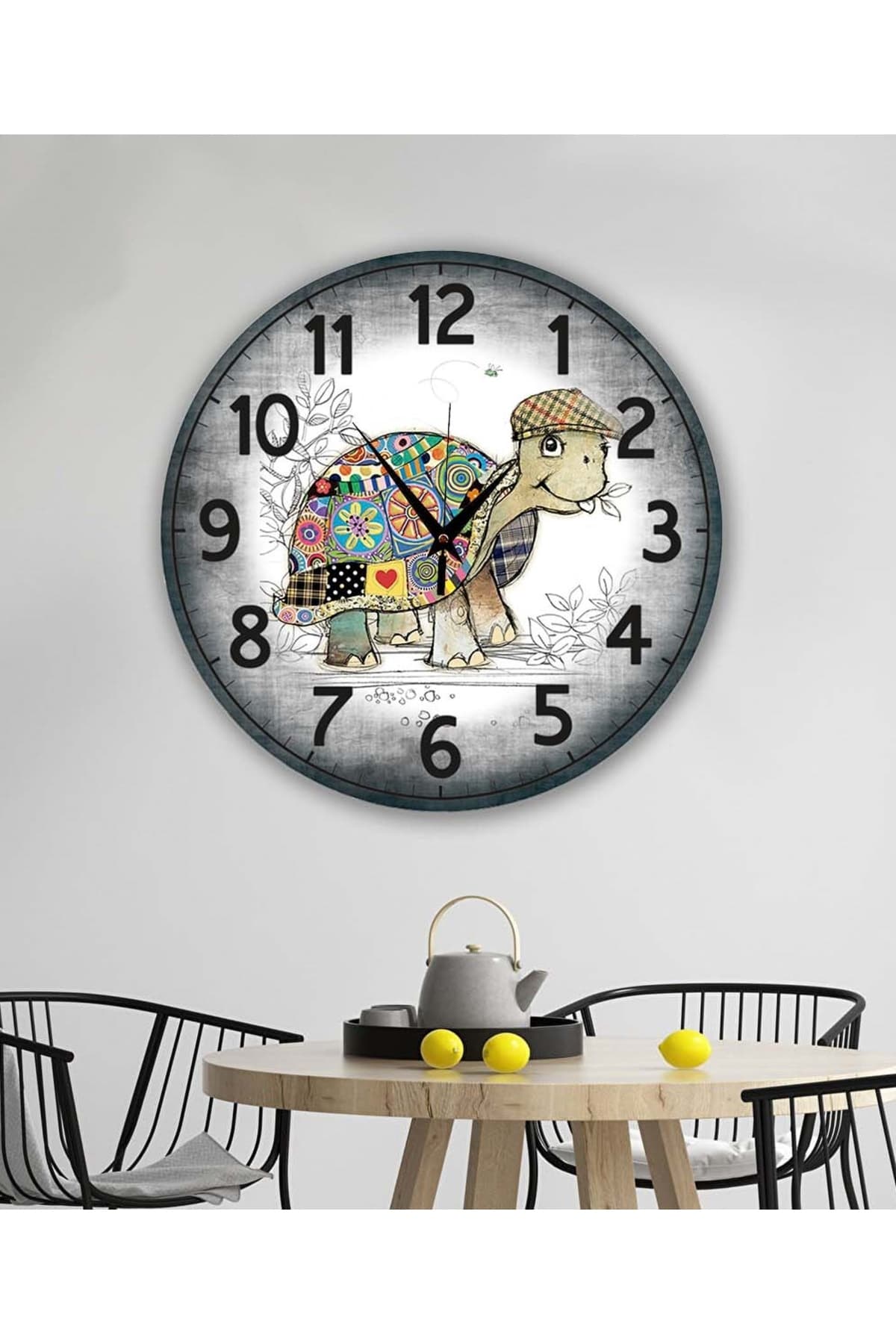 bilge Tasarım retro Duvar Saati 40 x 40 CM