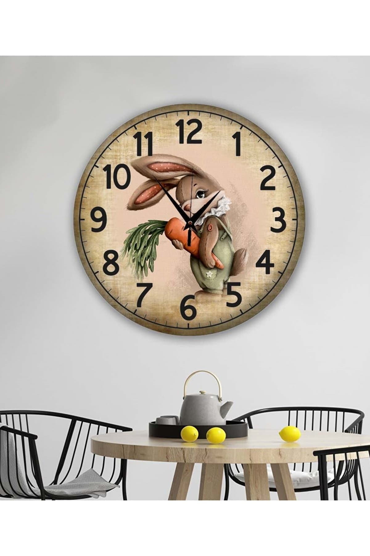 bilge Tasarım retro Duvar Saati 40 x 40 CM