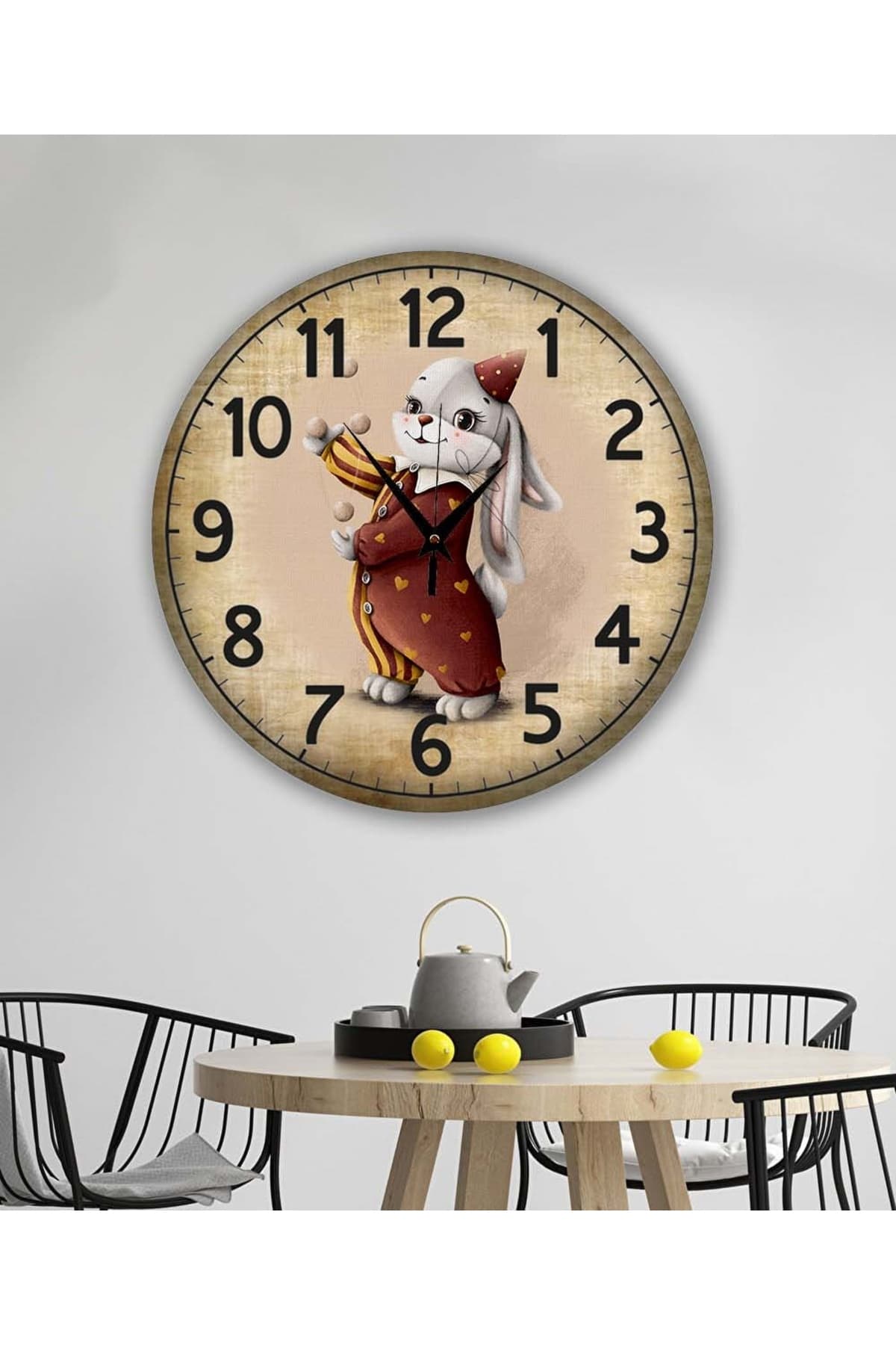 bilge Tasarım retro Duvar Saati 40 x 40 CM
