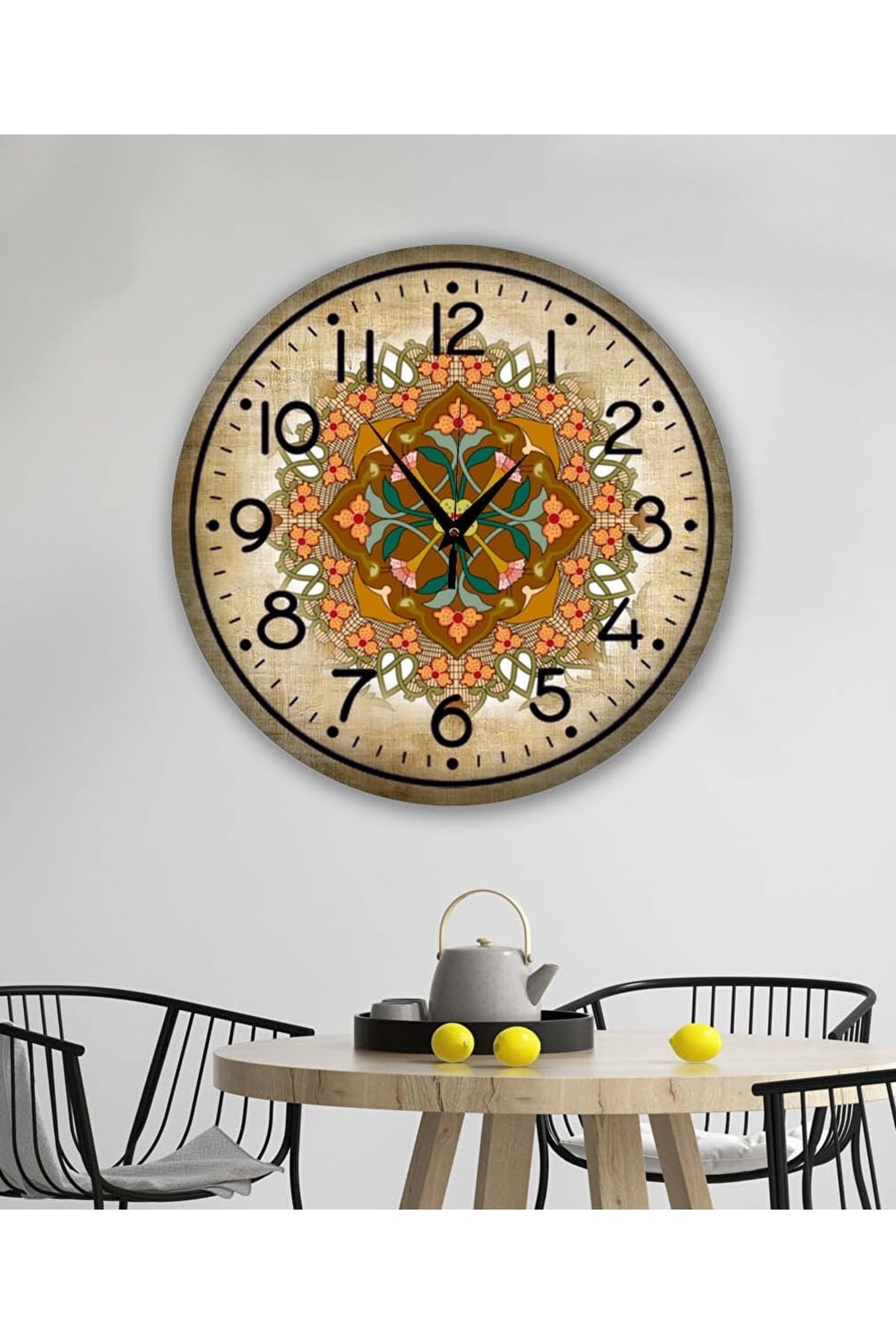 bilge Tasarım Retro Duvar Saati 40 x 40 CM