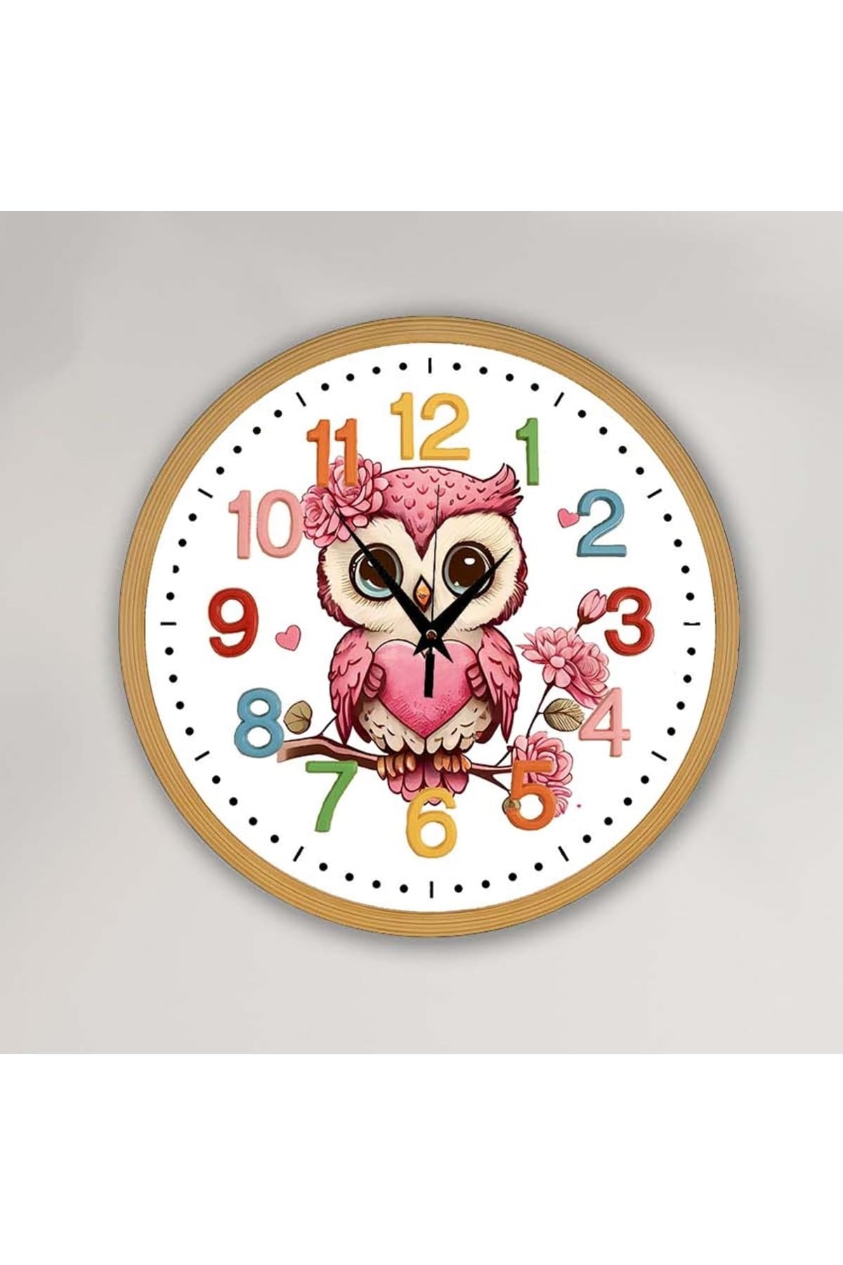 bilge Tasarım Çocuk odası Duvar Saati 30 x 30 CM