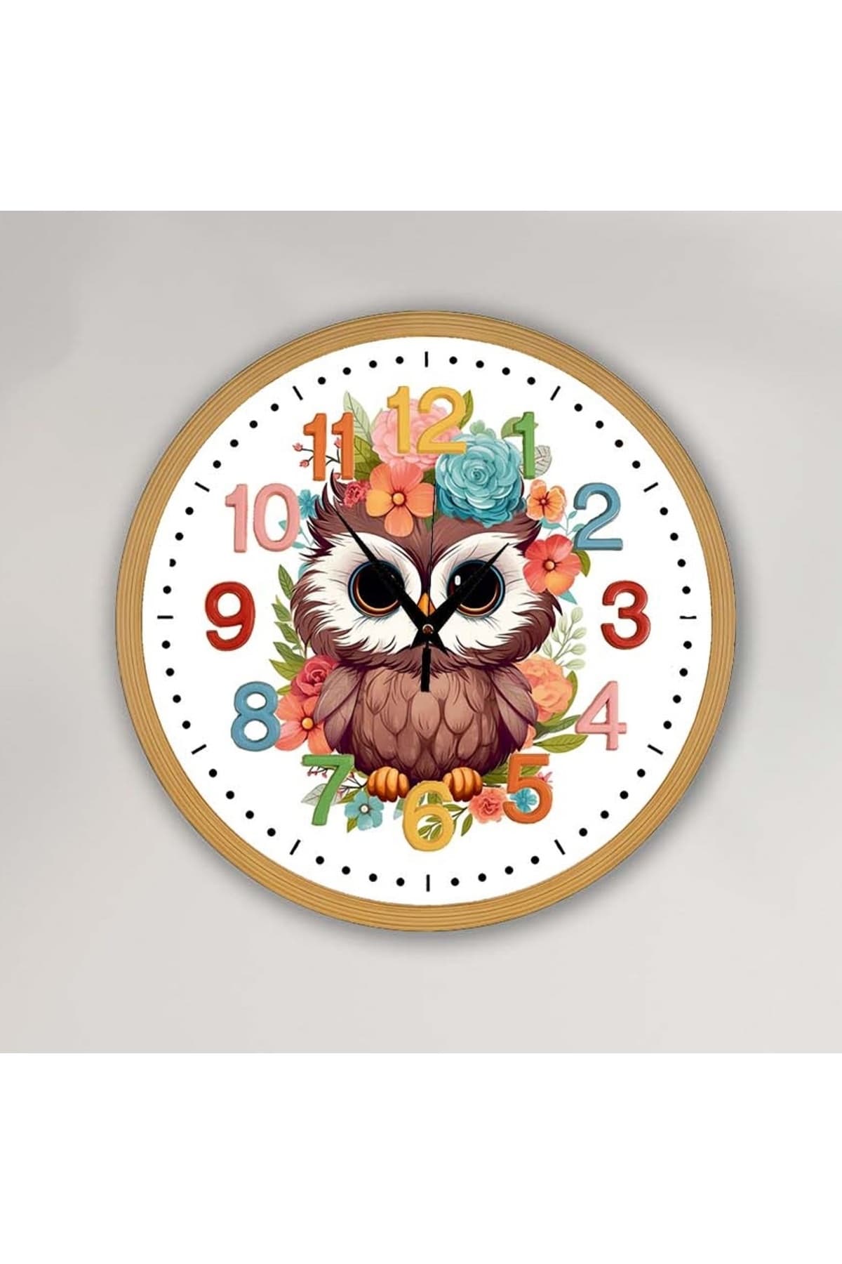 bilge Tasarım Çocuk odası Duvar Saati 30 x 30 CM