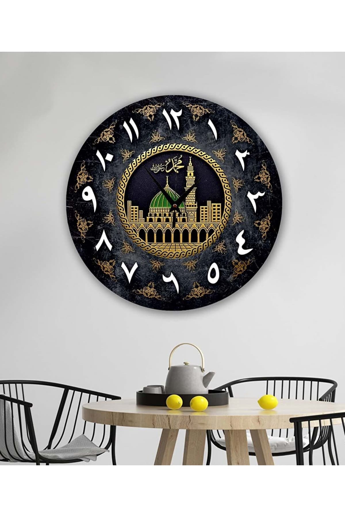 bilge Tasarım Retro Duvar Saati 40 x 40 CM