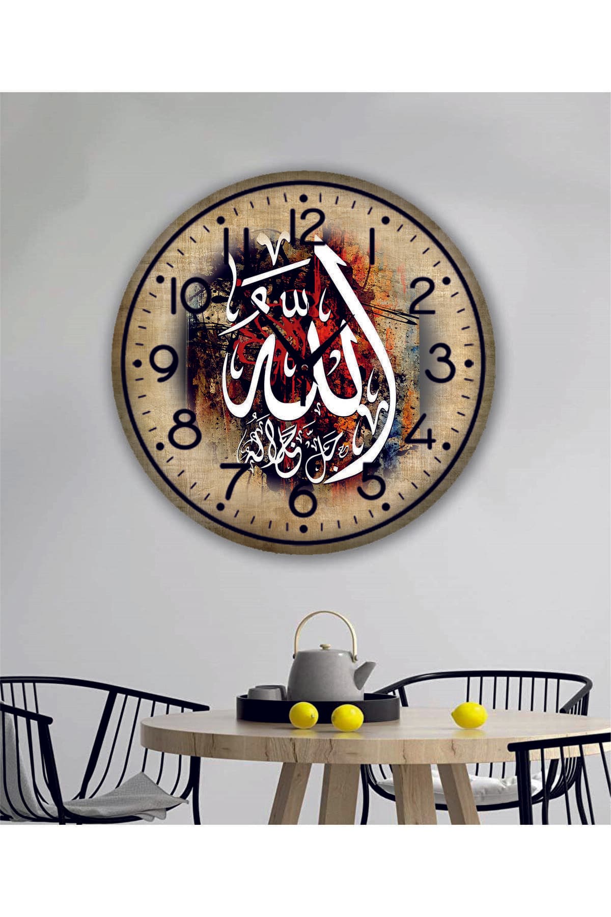 bilge Tasarım RETRO Duvar Saati 40 x 40 CM