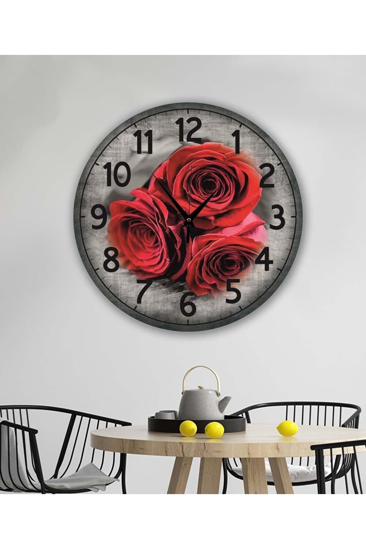 bilge Tasarım retro Duvar Saati 40 x 40 CM