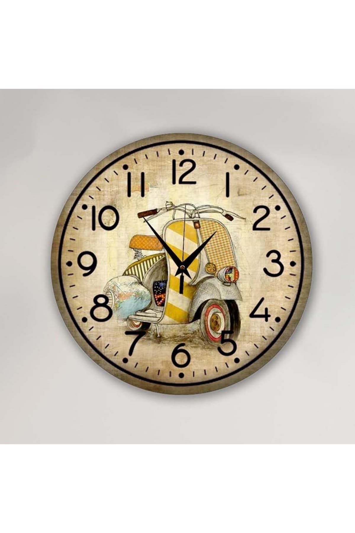 Bilge Tasarım Retro Duvar Saati 40 X 40 Cm