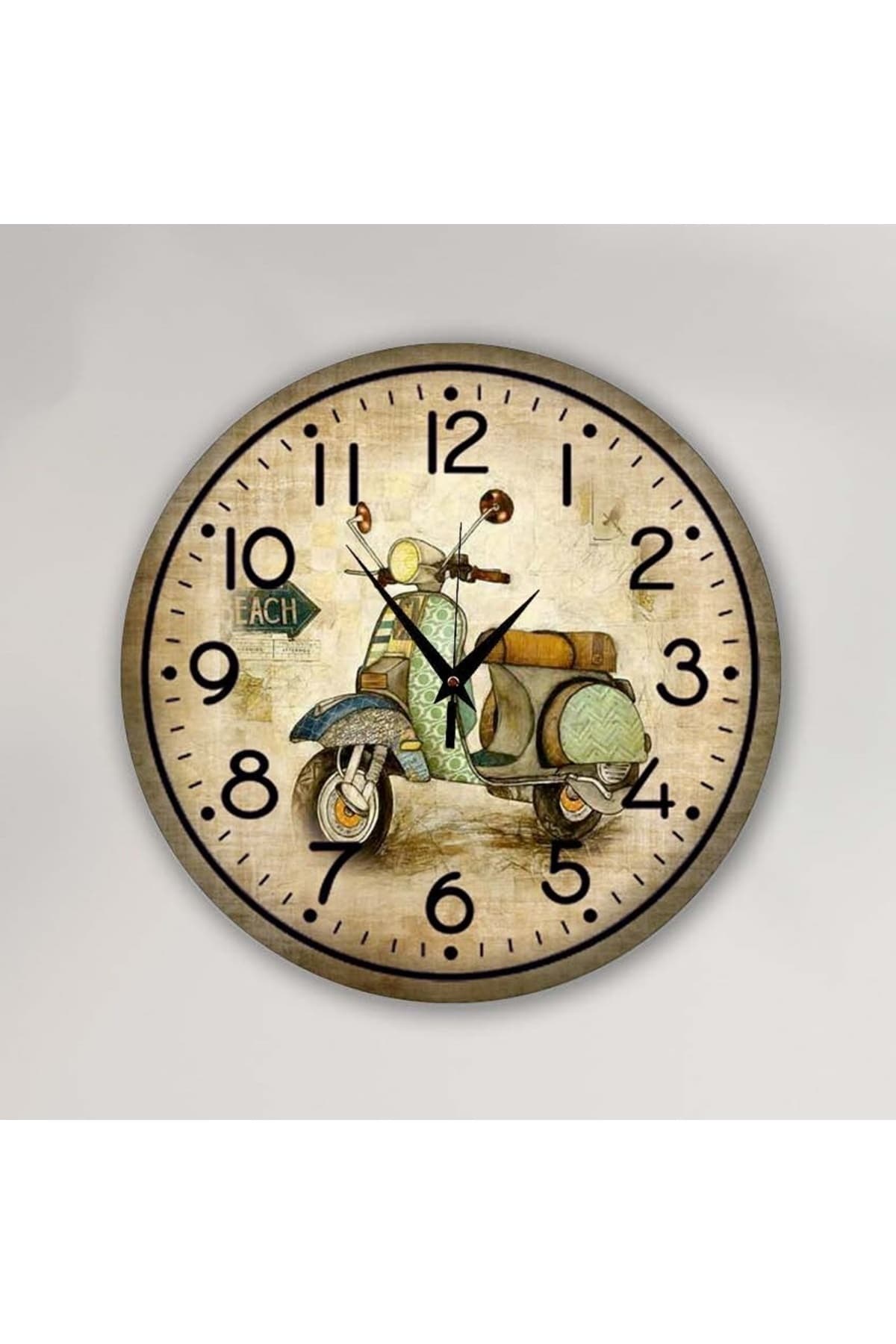 Bilge Tasarım Retro Duvar Saati 40 X 40 Cm