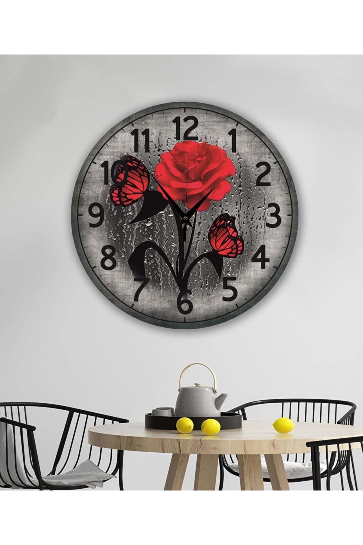bilge Tasarım retro Duvar Saati 40 x 40 CM