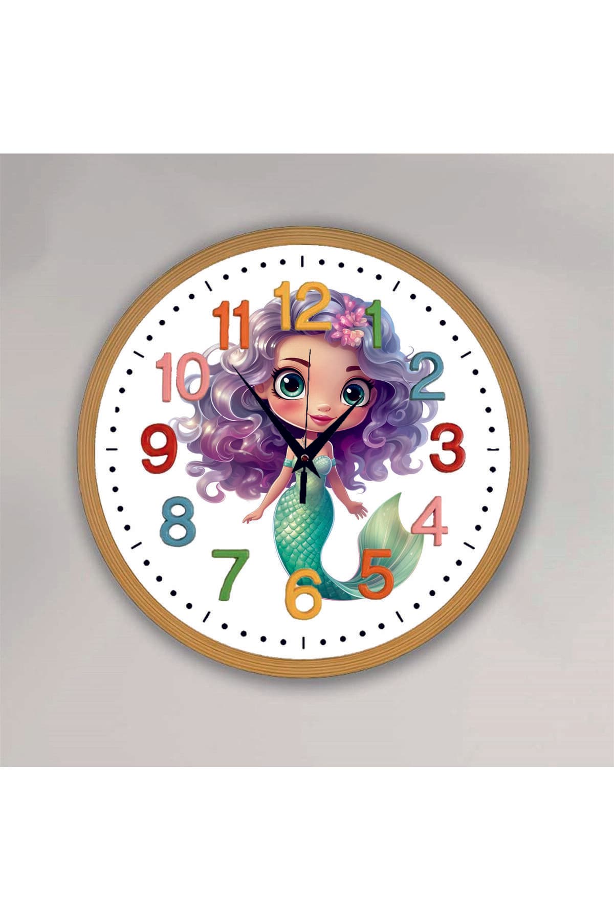 bilge Tasarım Çocuk Odası Duvar Saati 30 x 30 CM