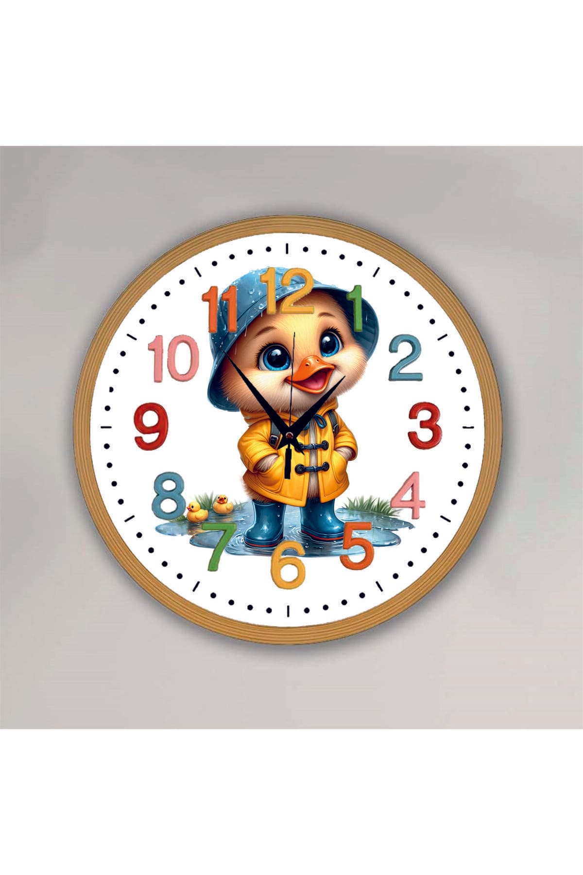 bilge Tasarım Çocuk Odası Duvar Saati 30 x 30 CM