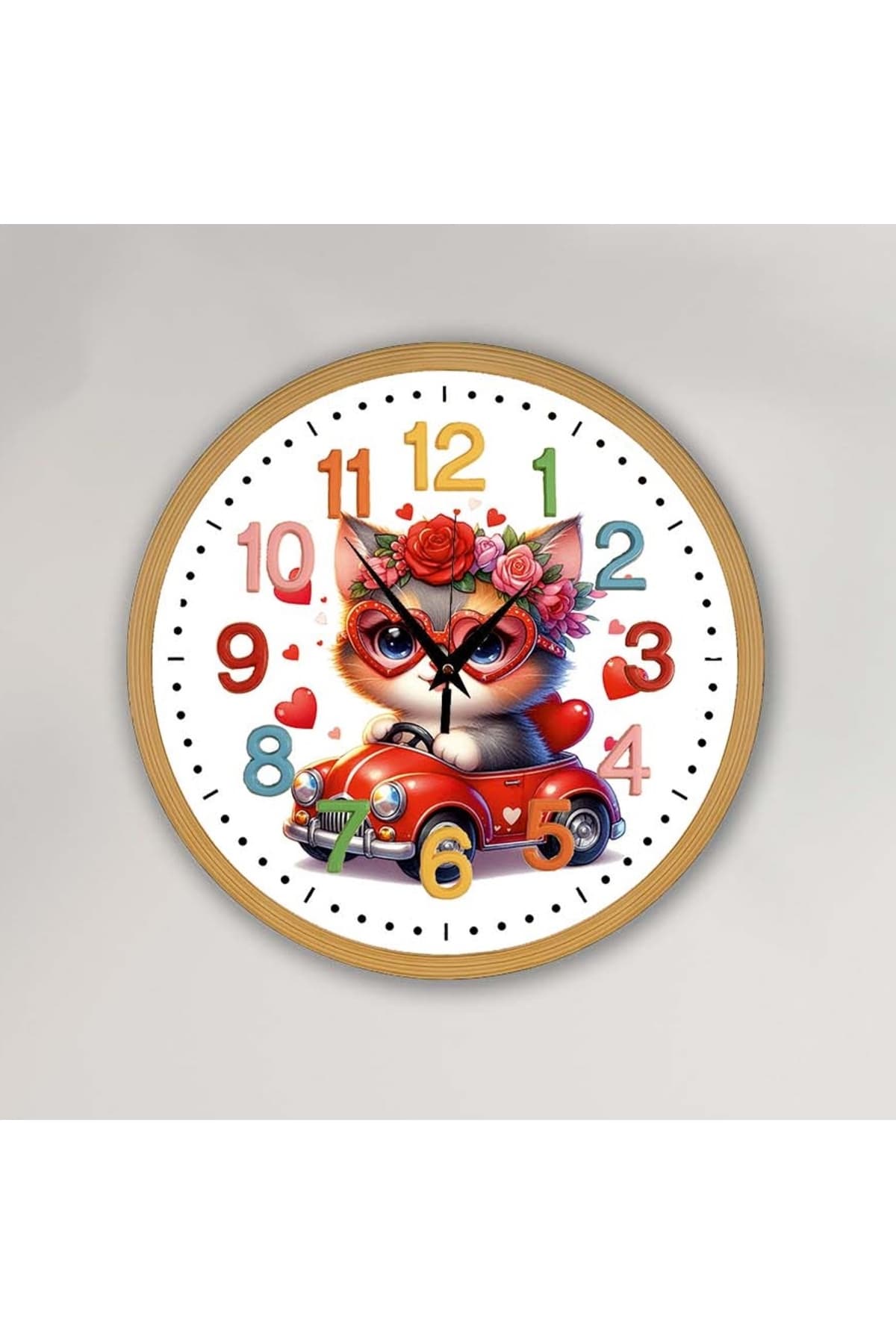 bilge Tasarım Çocuk odası Duvar Saati 30 x 30 CM