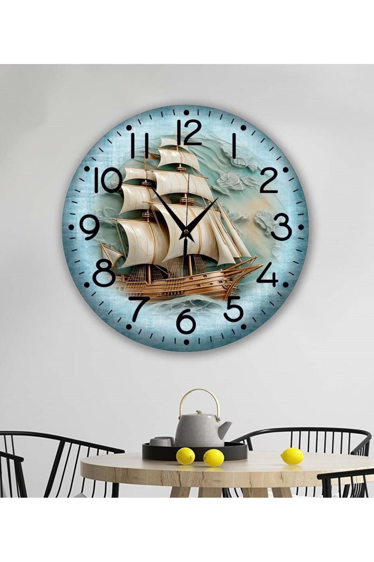 bilge Tasarım retro Duvar Saati 35 x 35 CM