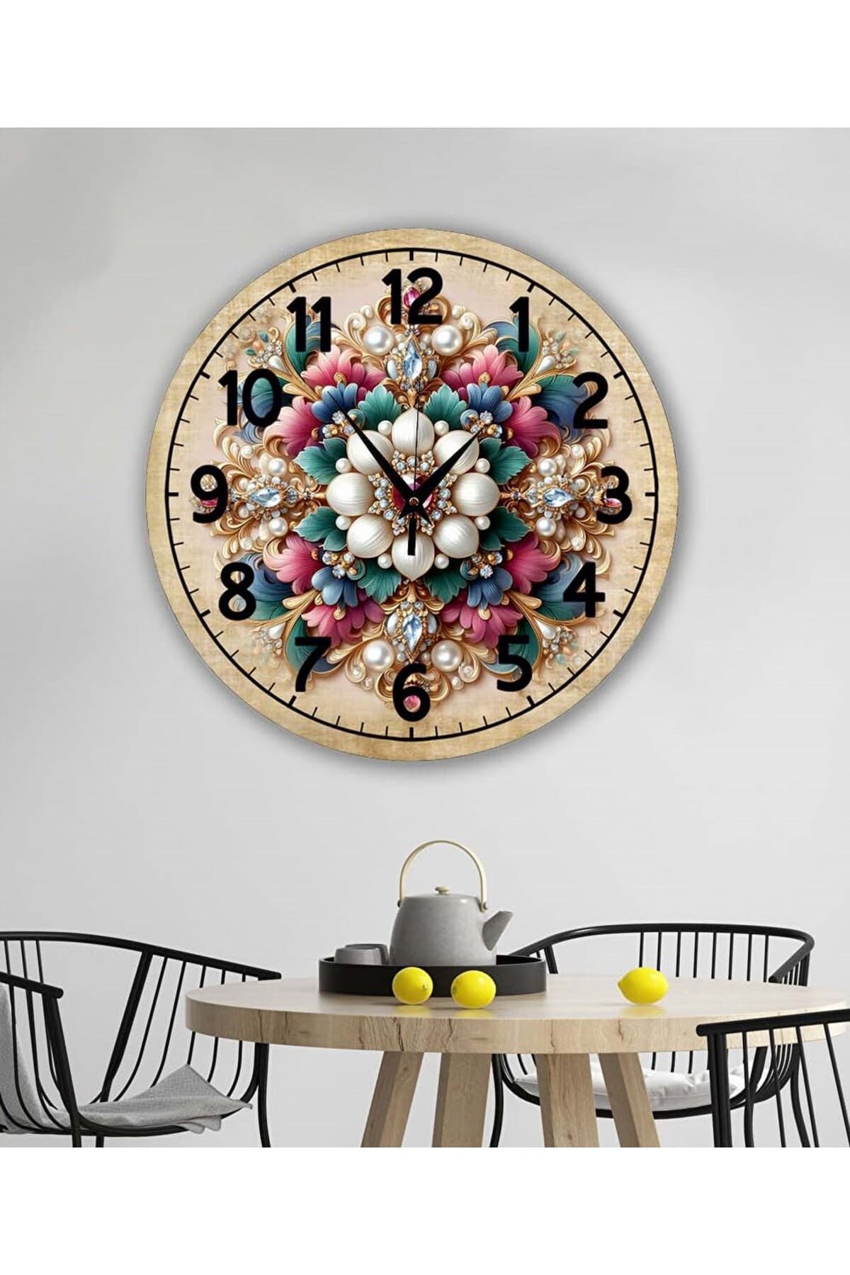 bilge Tasarım RETRO Duvar Saati 35 x 35 CM