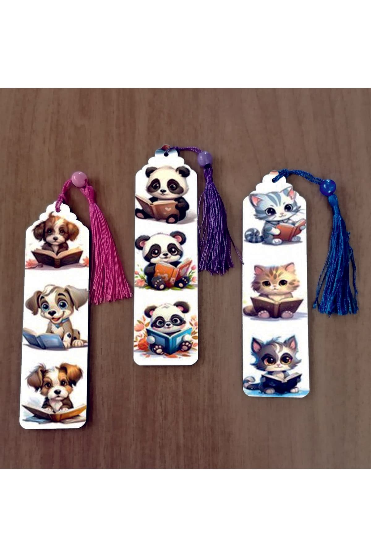 BİLGE TASARIM Design Sevimli Kitap Ayraçları notlu 3’lü SET
