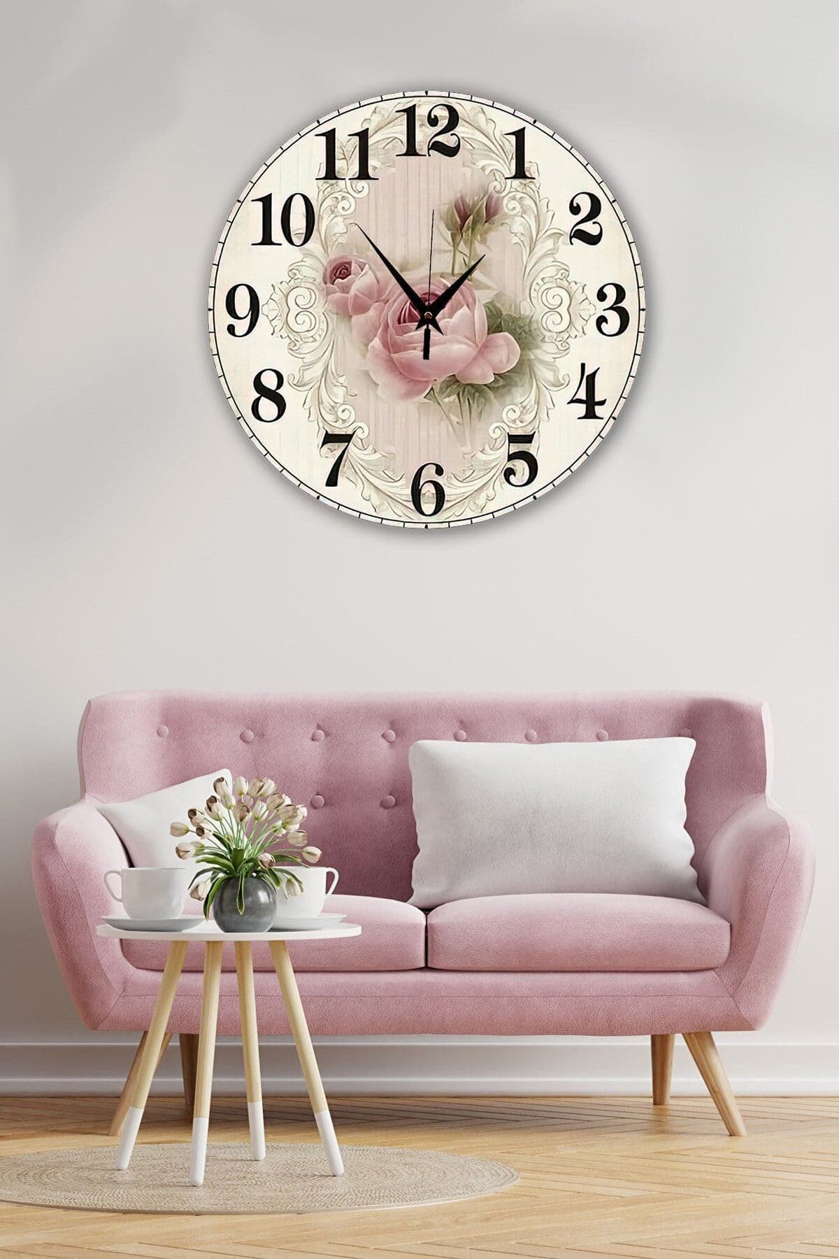 Bilge Retro Tasarımlı Duvar Saati 35 X 35 Cm