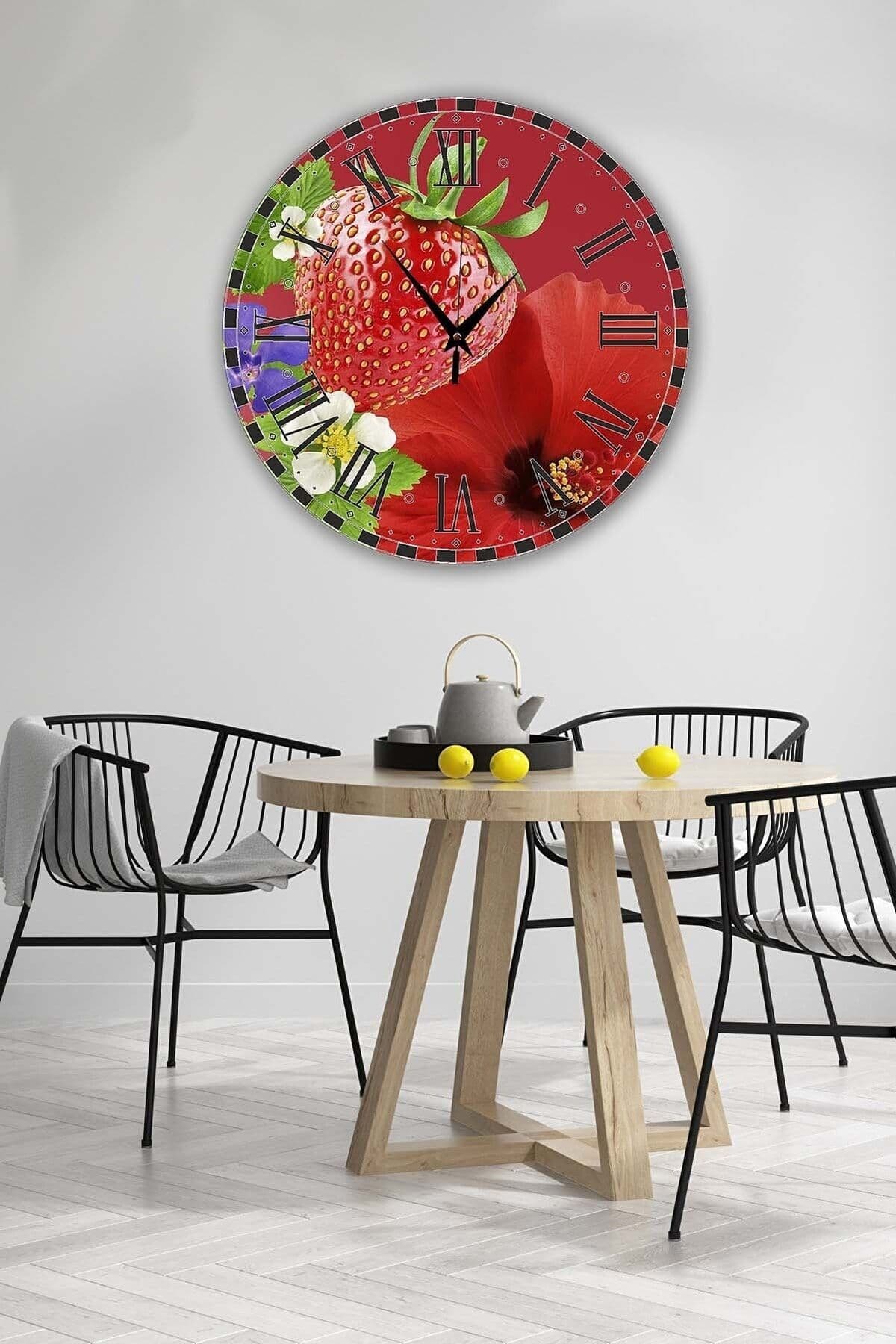 Retro Tasarımlı Duvar Saati 35x35 Cm