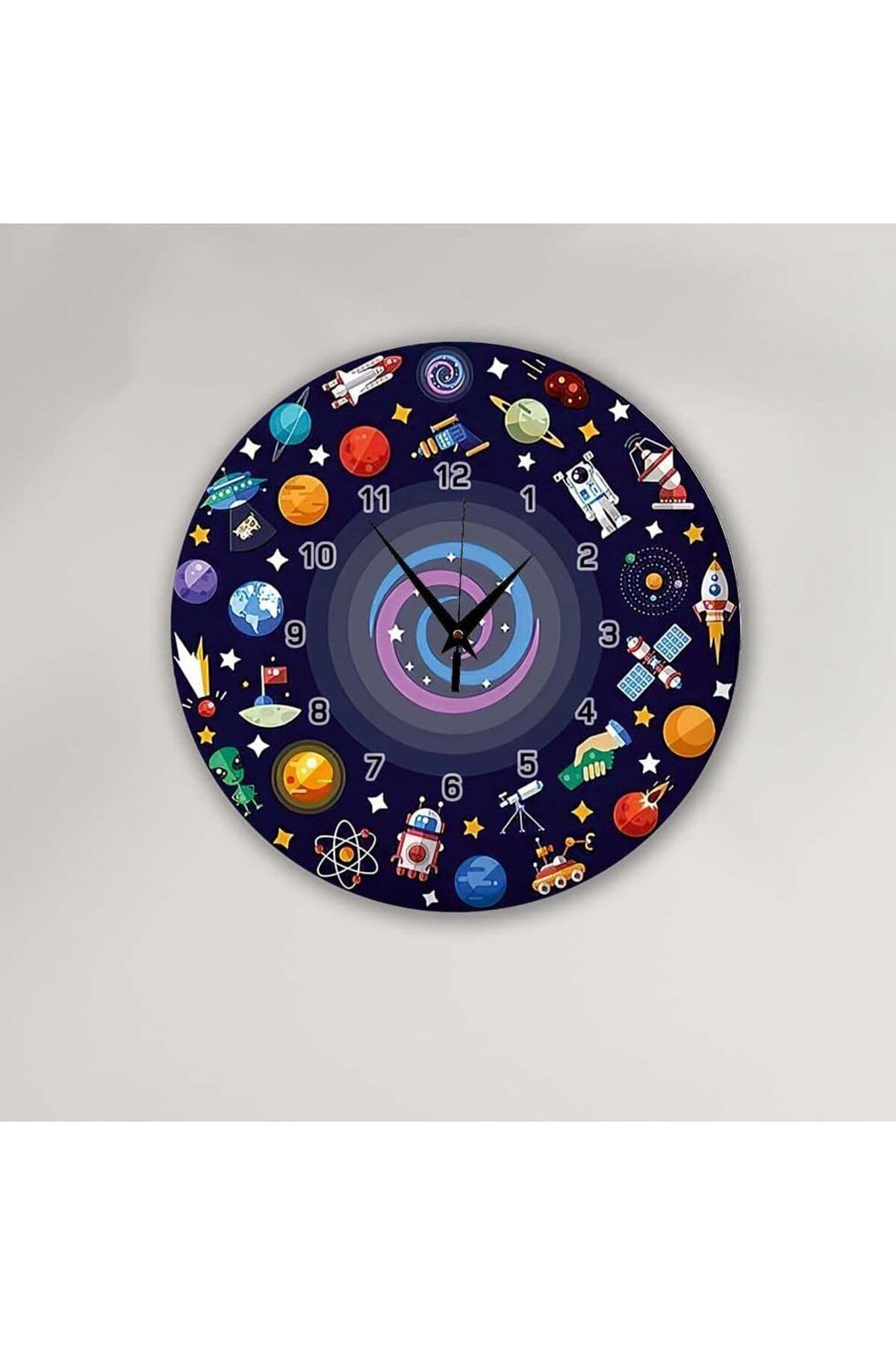 bilge çocuk Tasarımlı Duvar Saati 30 x 30 CM