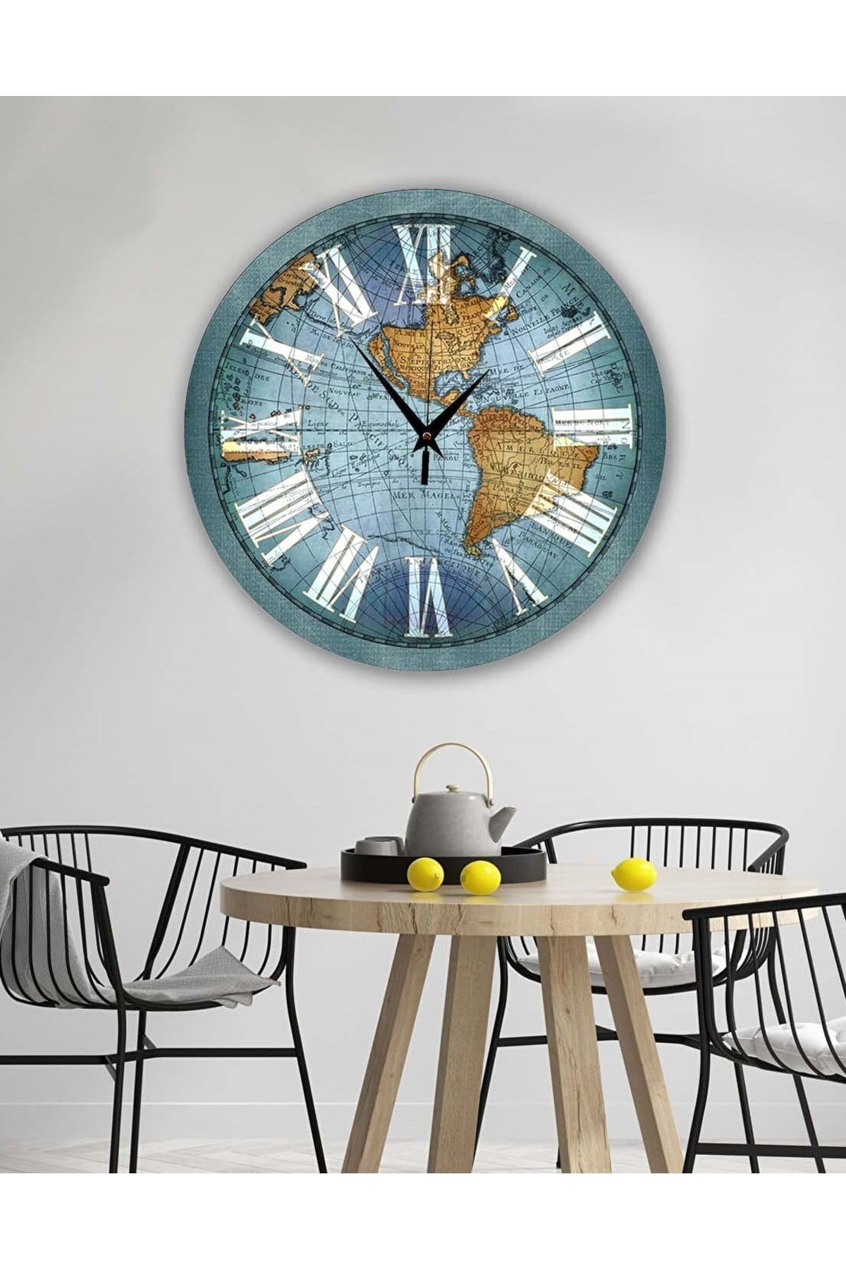 Retro Tasarımlı Duvar Saati 35X35 CM