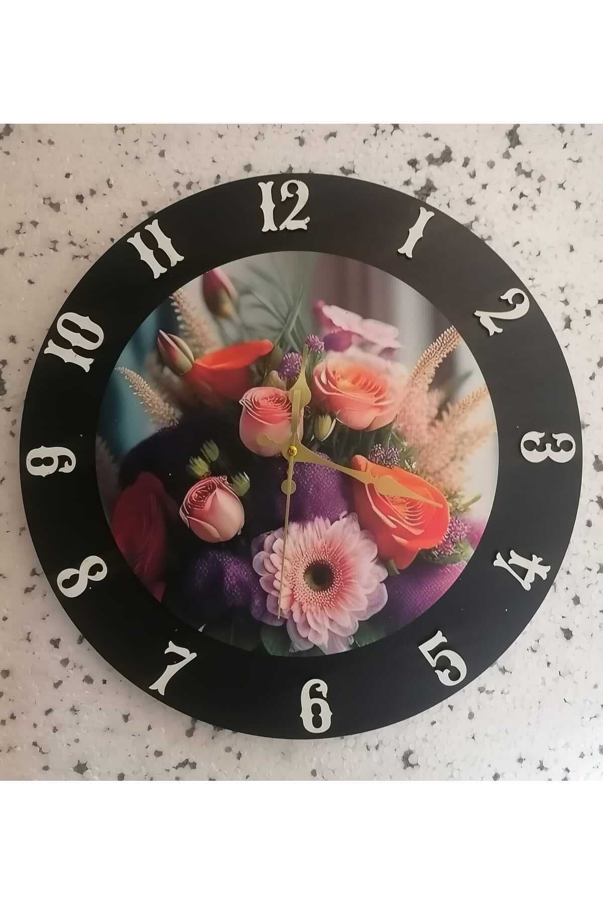 BİLGE LAZER Retro Tasarımlı Duvar Saati
