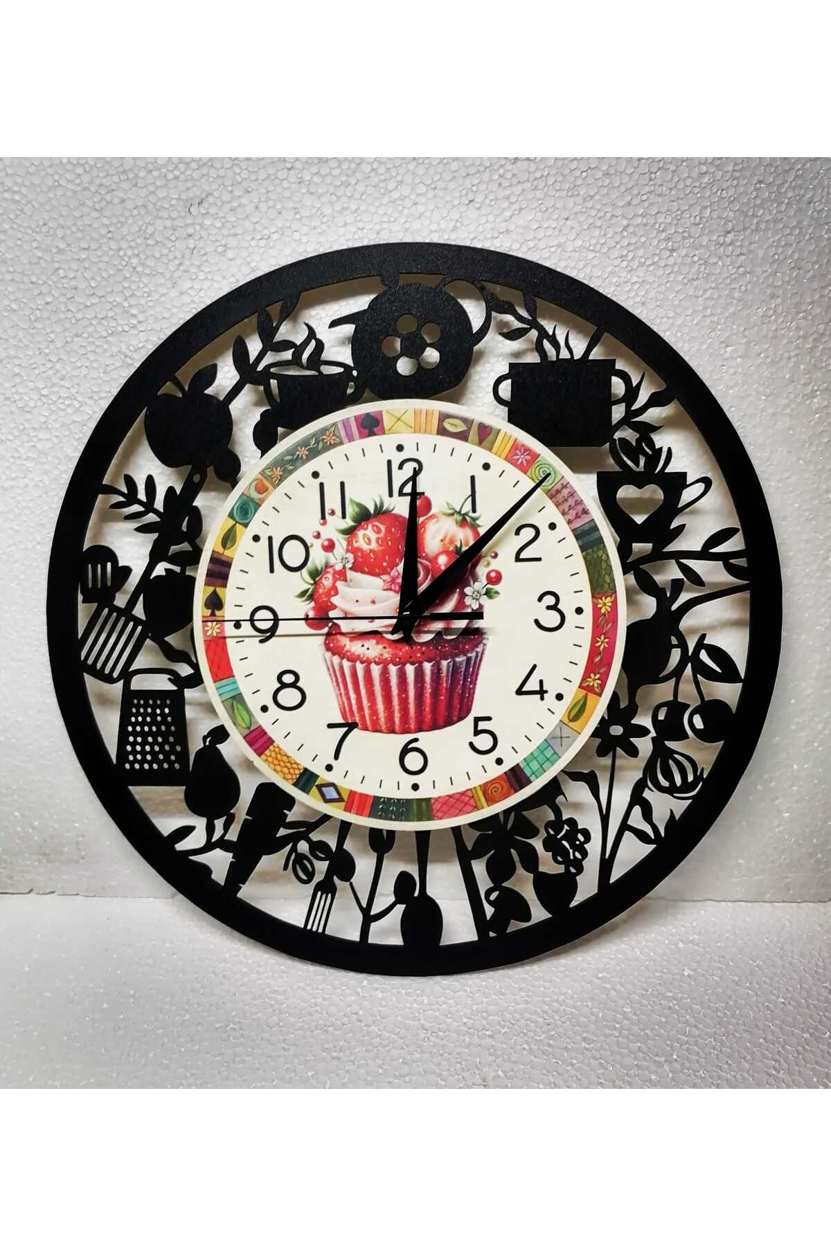 bilge Tasarım kitchen ( mutfak ) Duvar Saati 40 x 40 CM