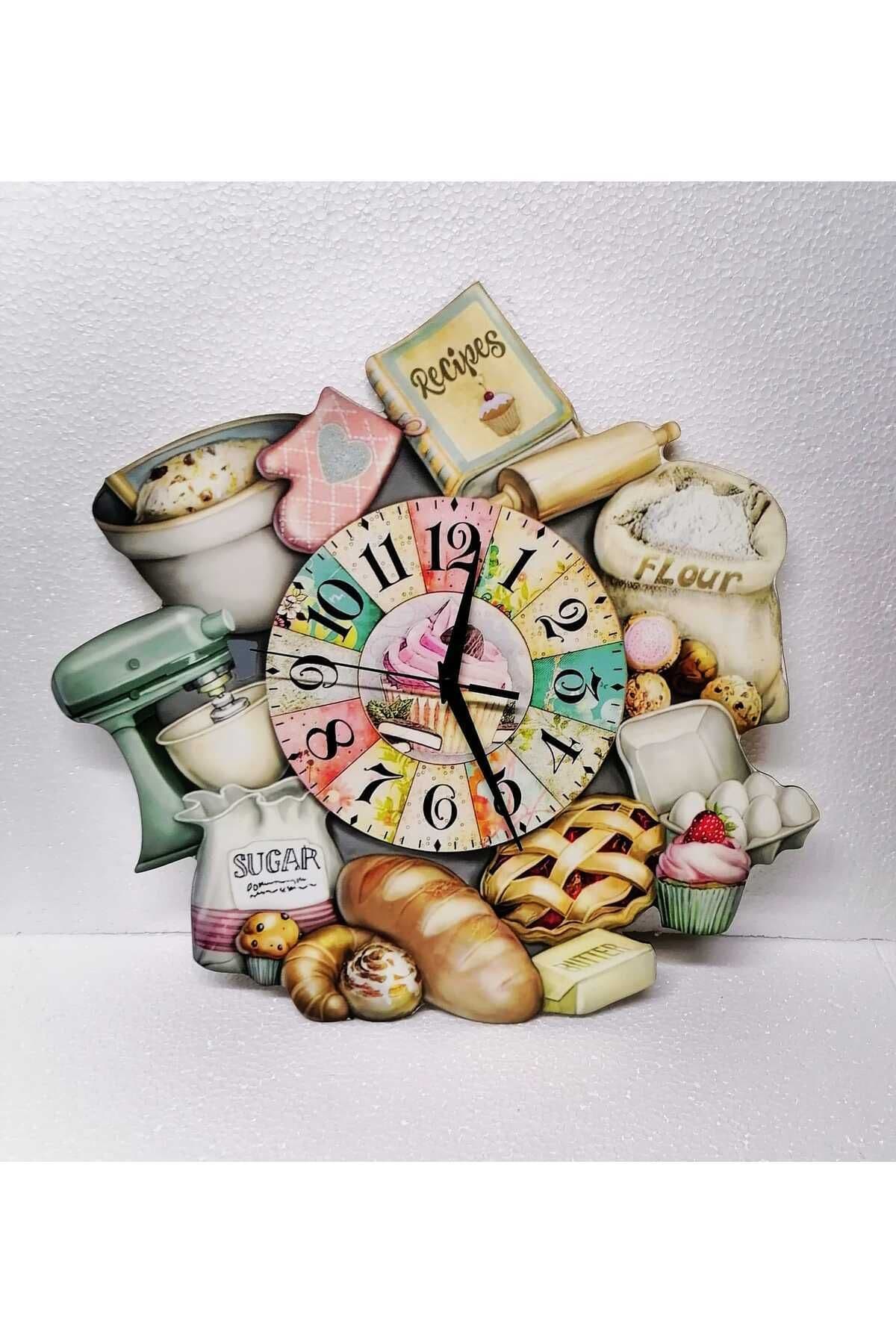 bilge Tasarım MUTFAK (kitchen) temalı Duvar Saati 40 CM