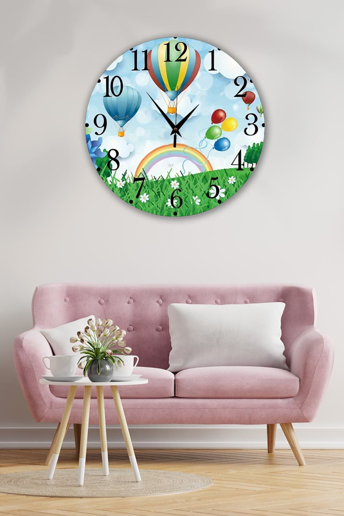 bilge Tasarım Çocuk Odası Duvar Saati 30 x 30 CM