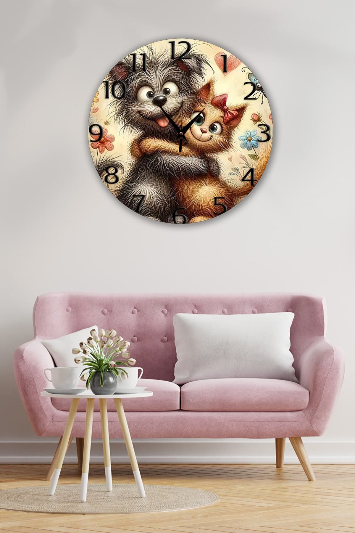 bilge Tasarım Çocuk Odası Duvar Saati 30 x 30 CM