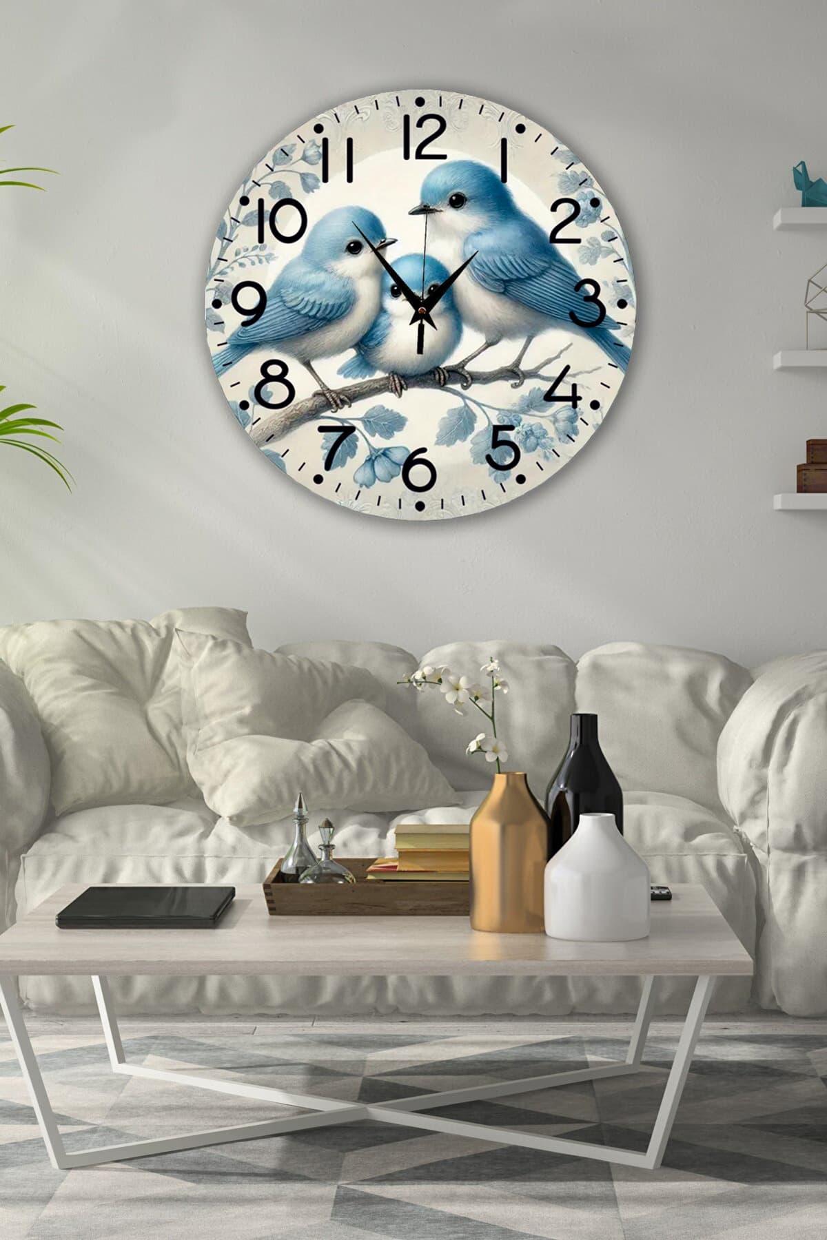 bilge Tasarım Çocuk Odası Duvar Saati 30 x 30 CM