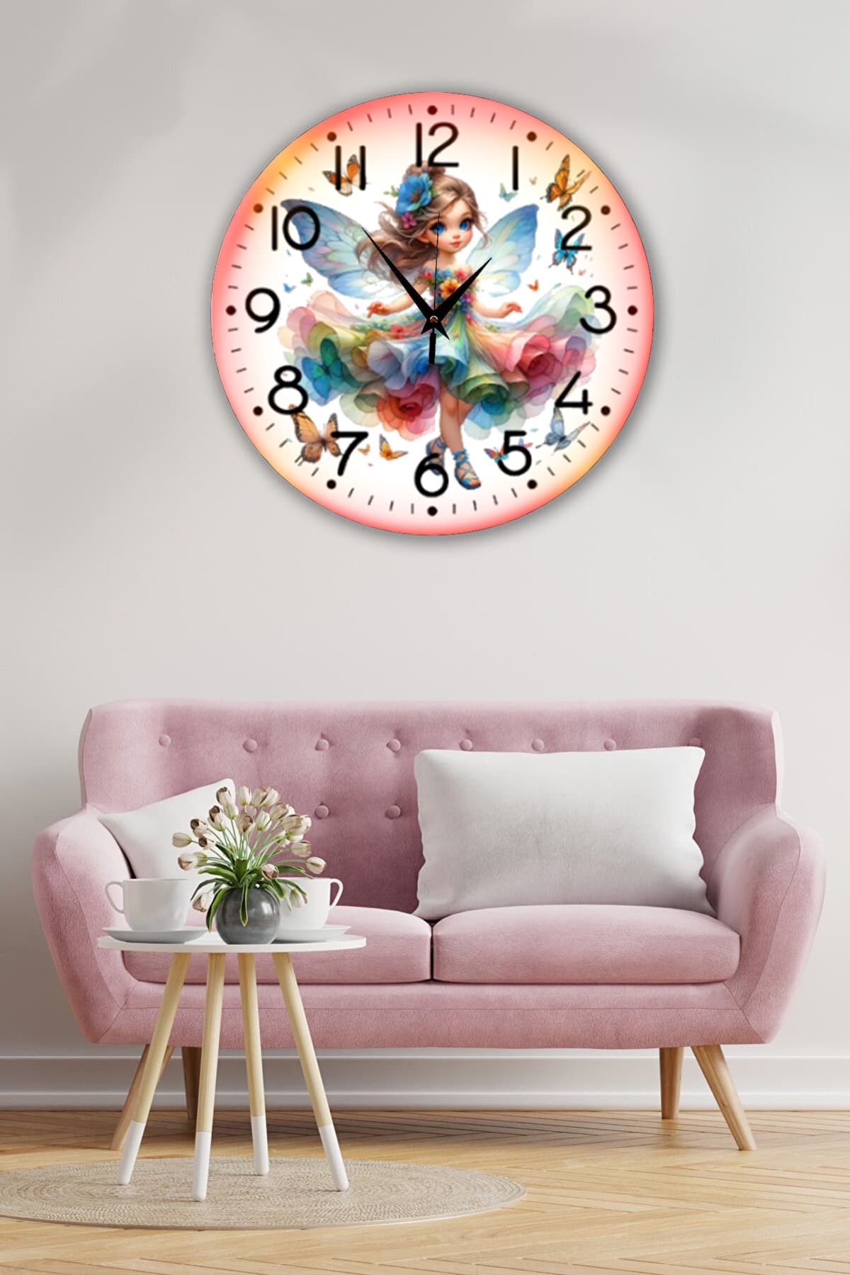 bilge Tasarım Çocuk Odası Duvar Saati 30 x 30 CM