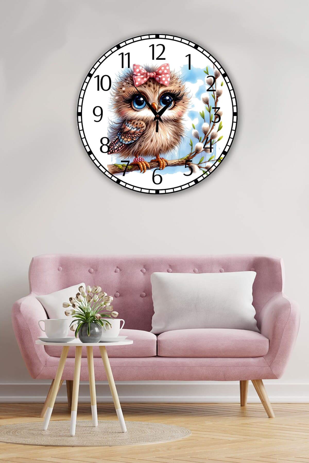 bilge Tasarım Çocuk Odası Duvar Saati 30 x 30 CM